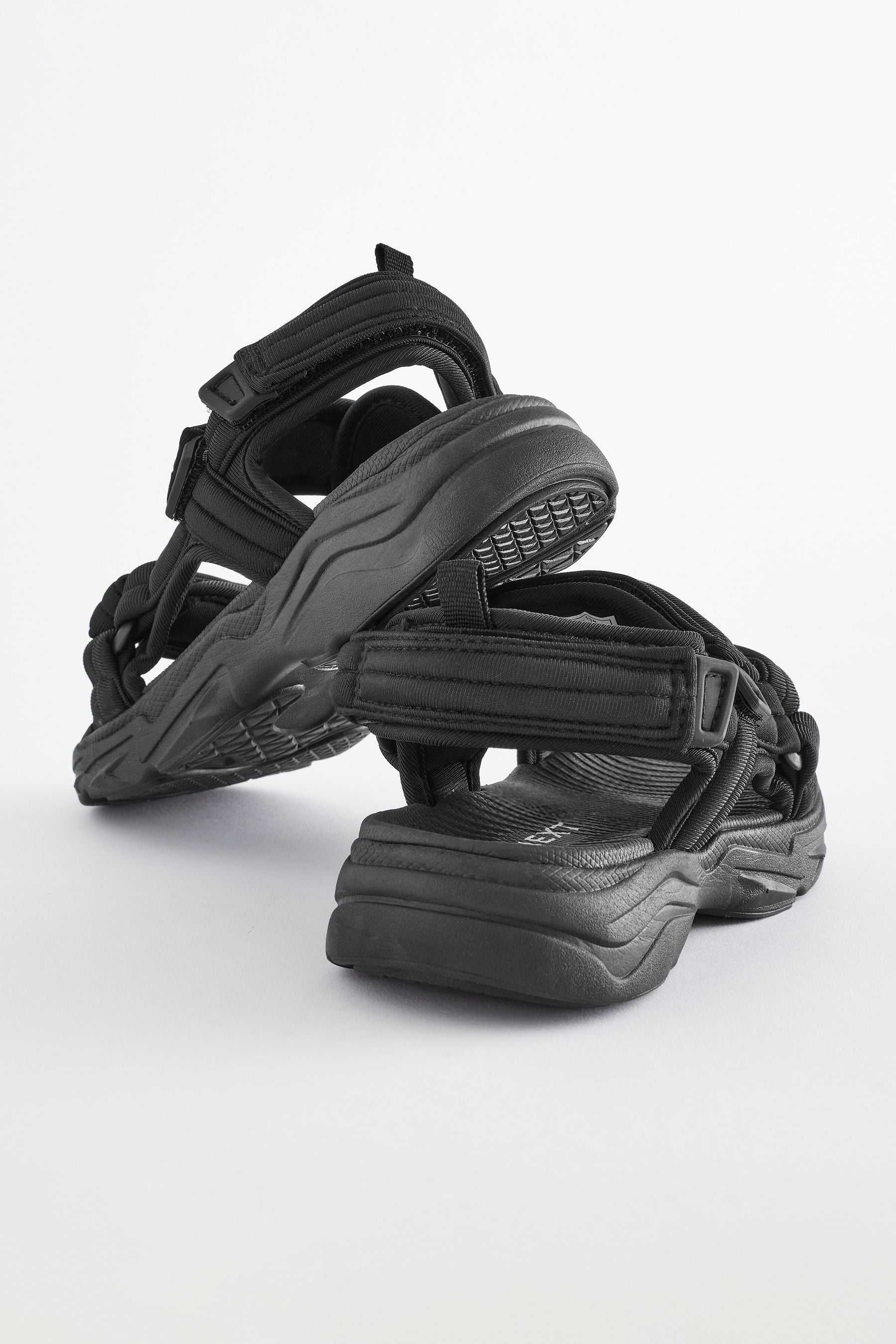 Black Sporty Trekker Sandals