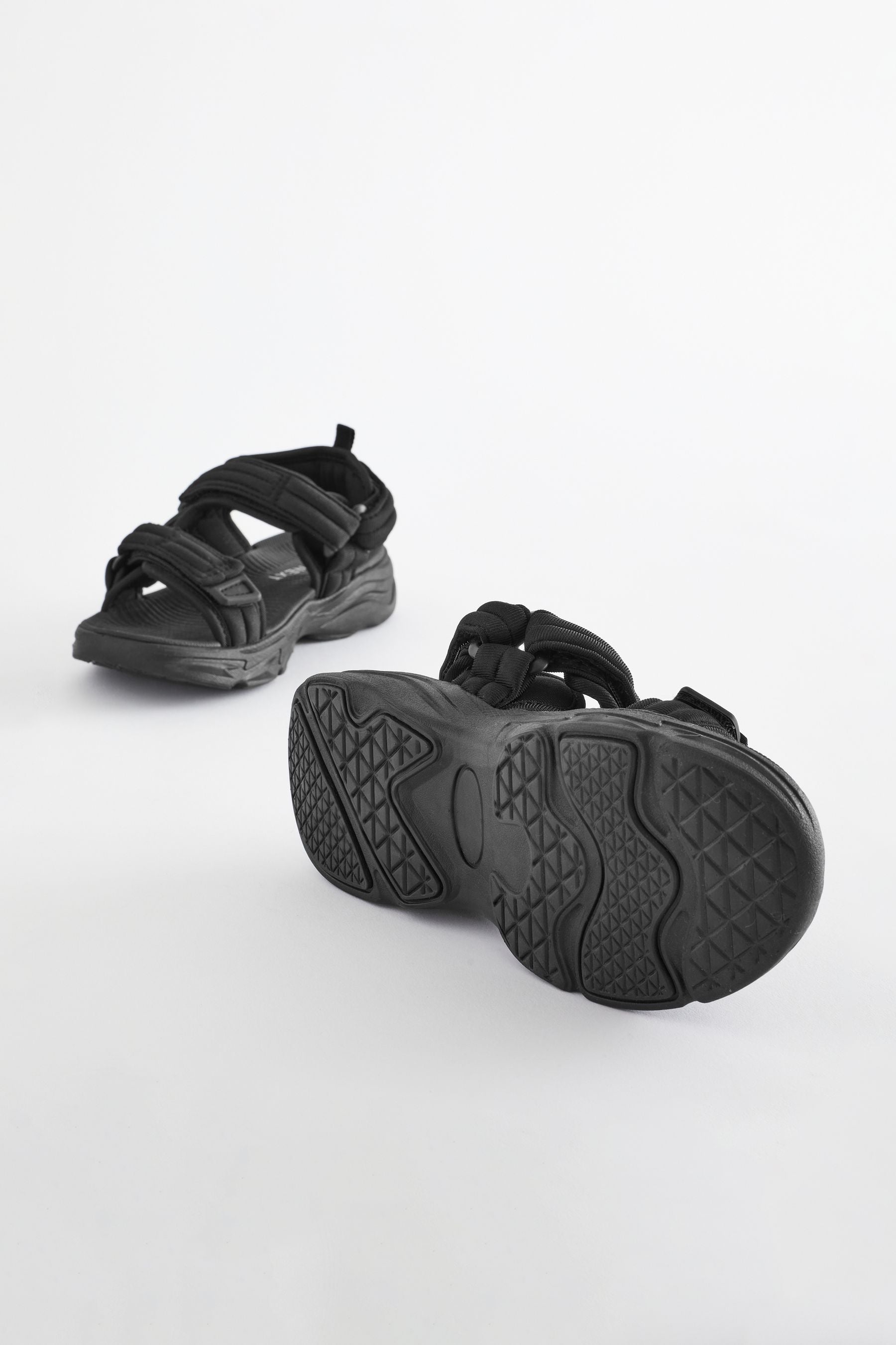 Black Sporty Trekker Sandals