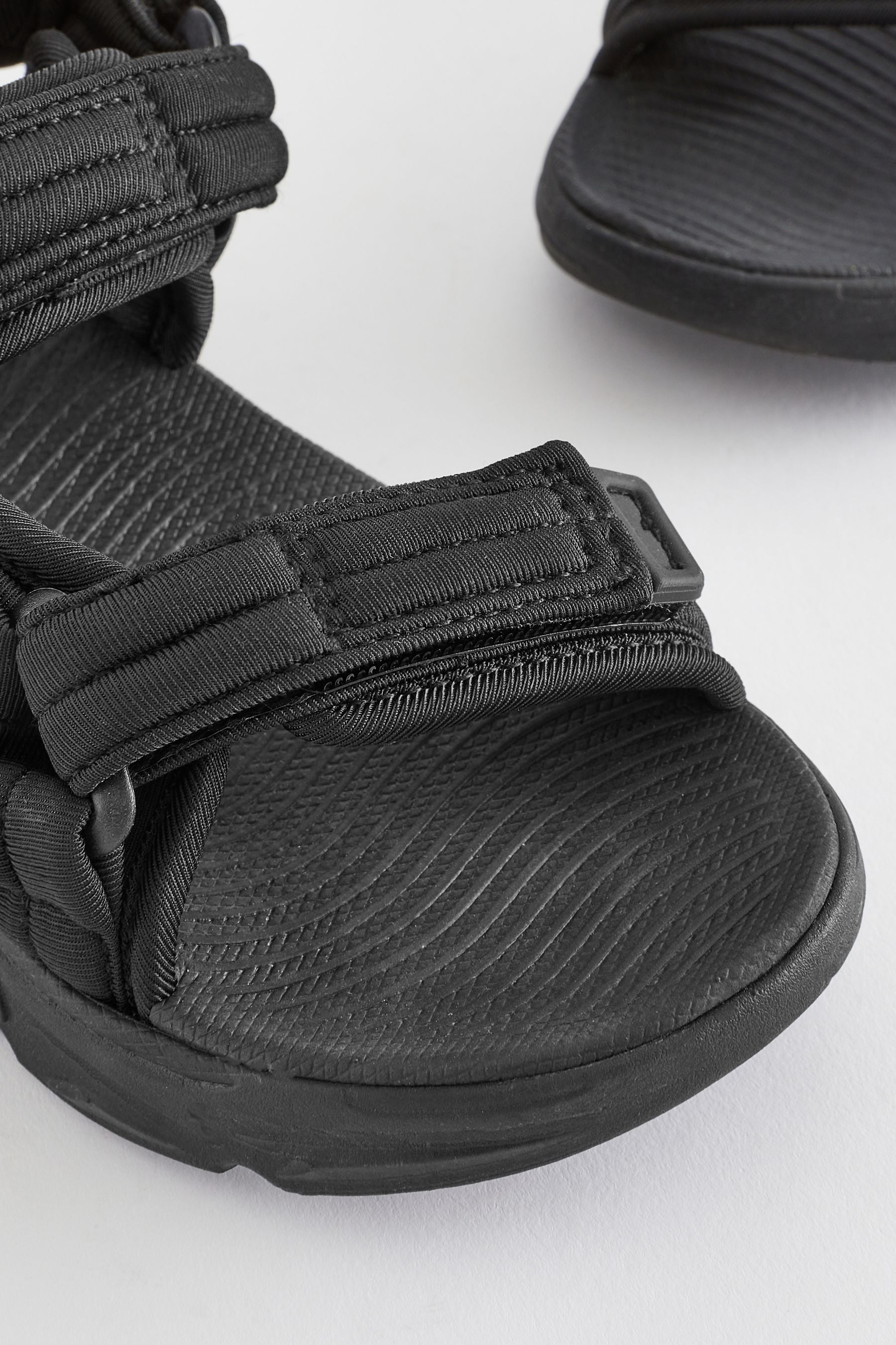 Black Sporty Trekker Sandals