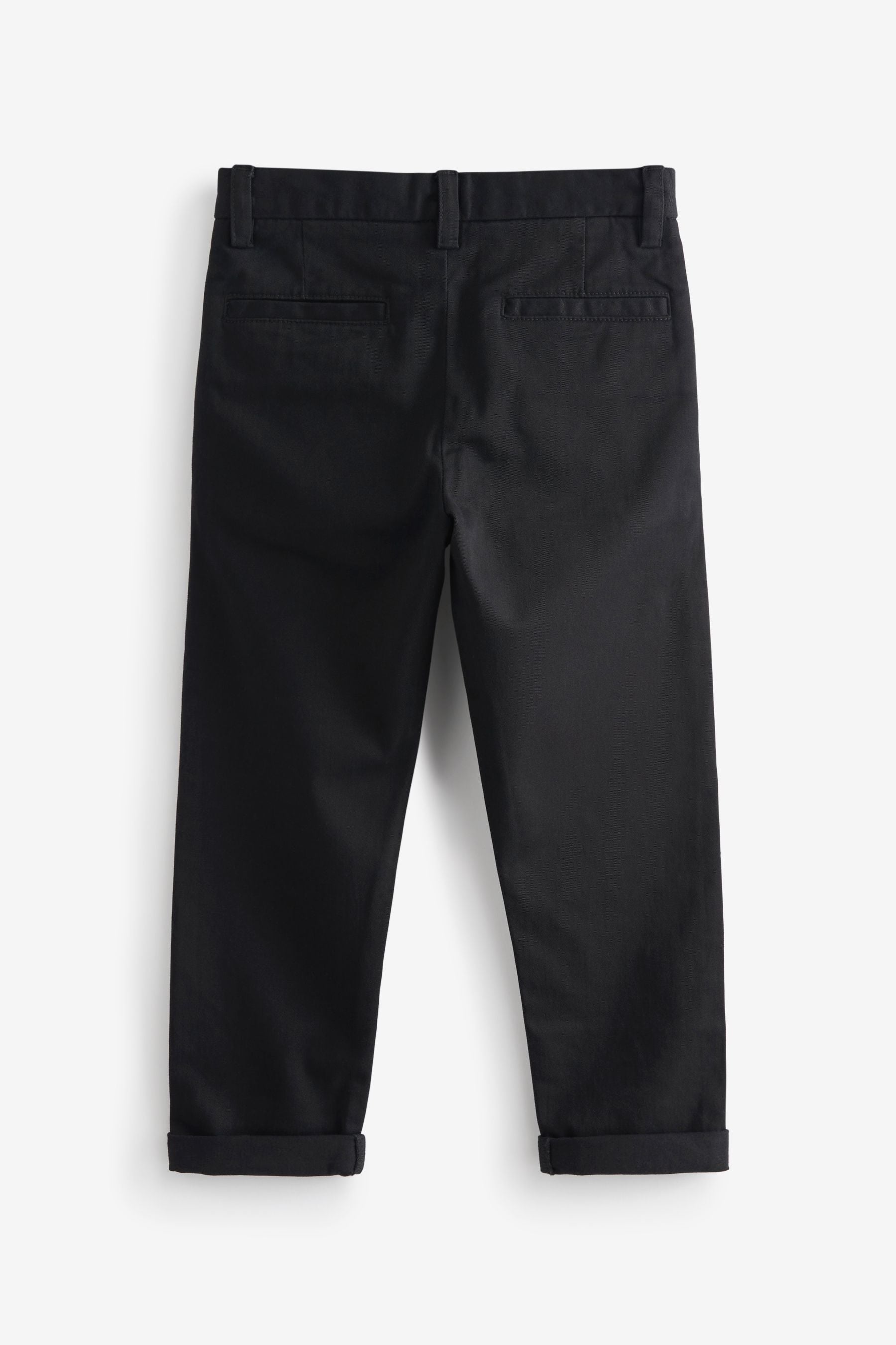 Black Stretch Chino Trousers (3-17yrs)