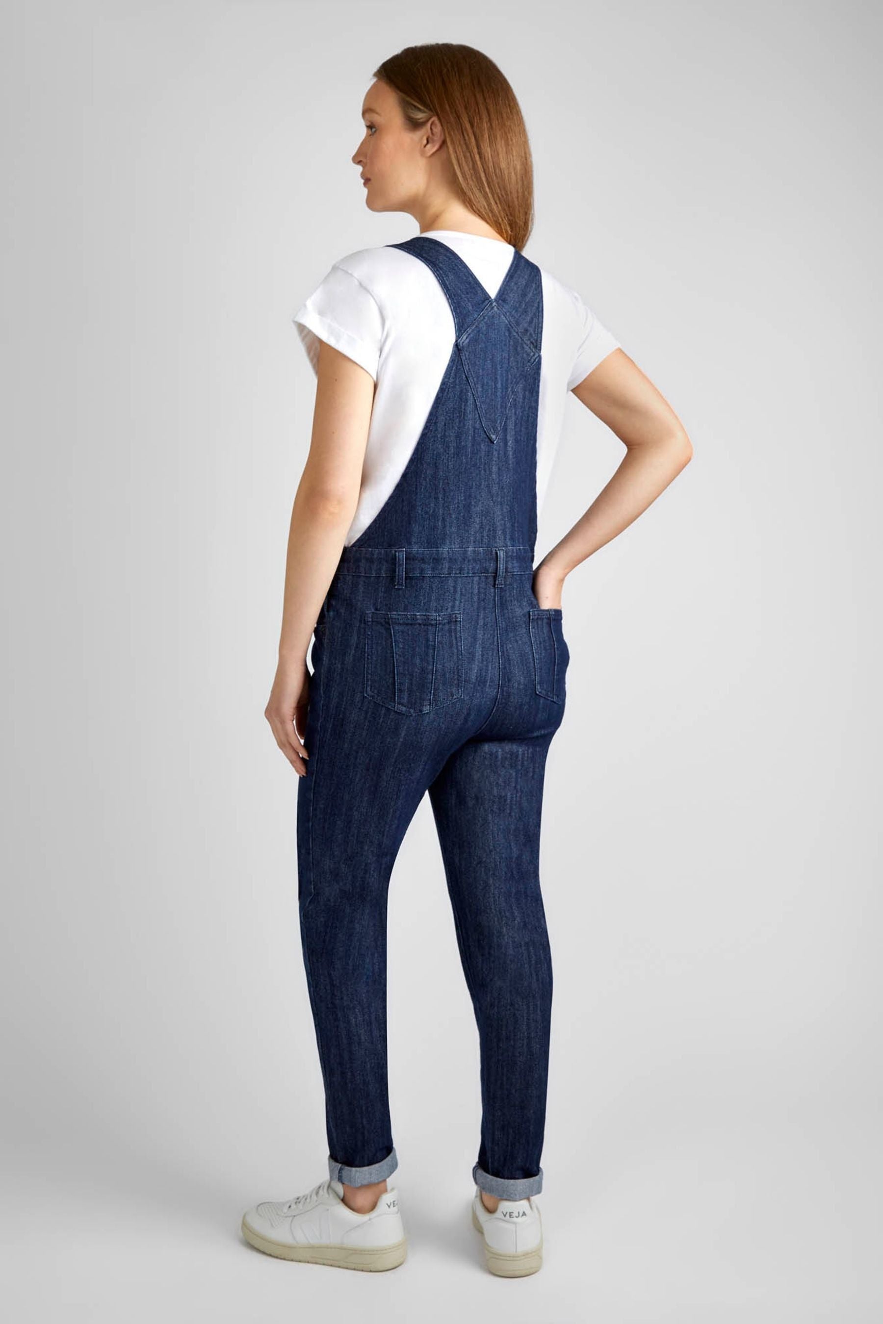 JoJo Maman Bébé Indigo Blue Denim Dungarees