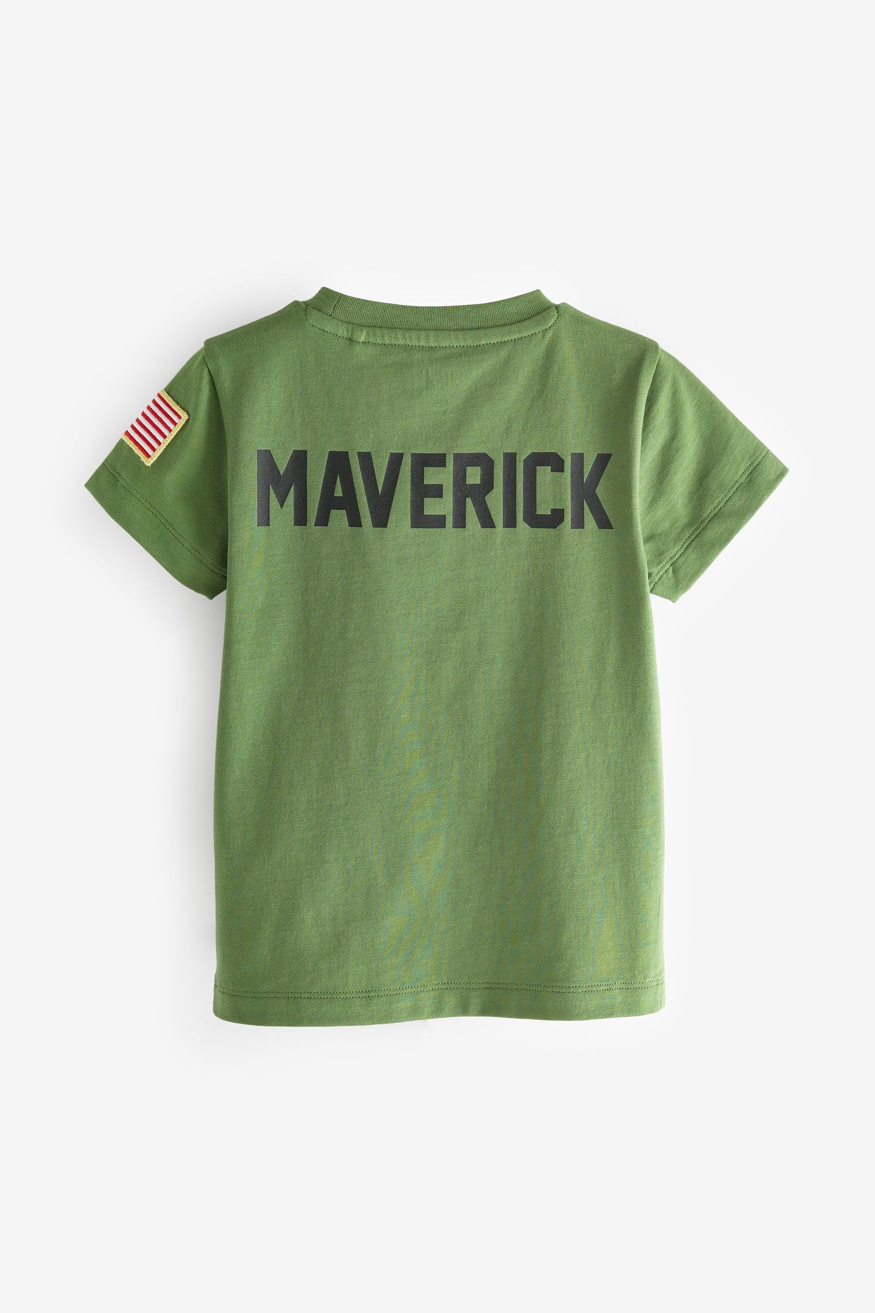 Khaki Green Gun Maverick 100% Cotton T-Shirt (3mths-8yrs)