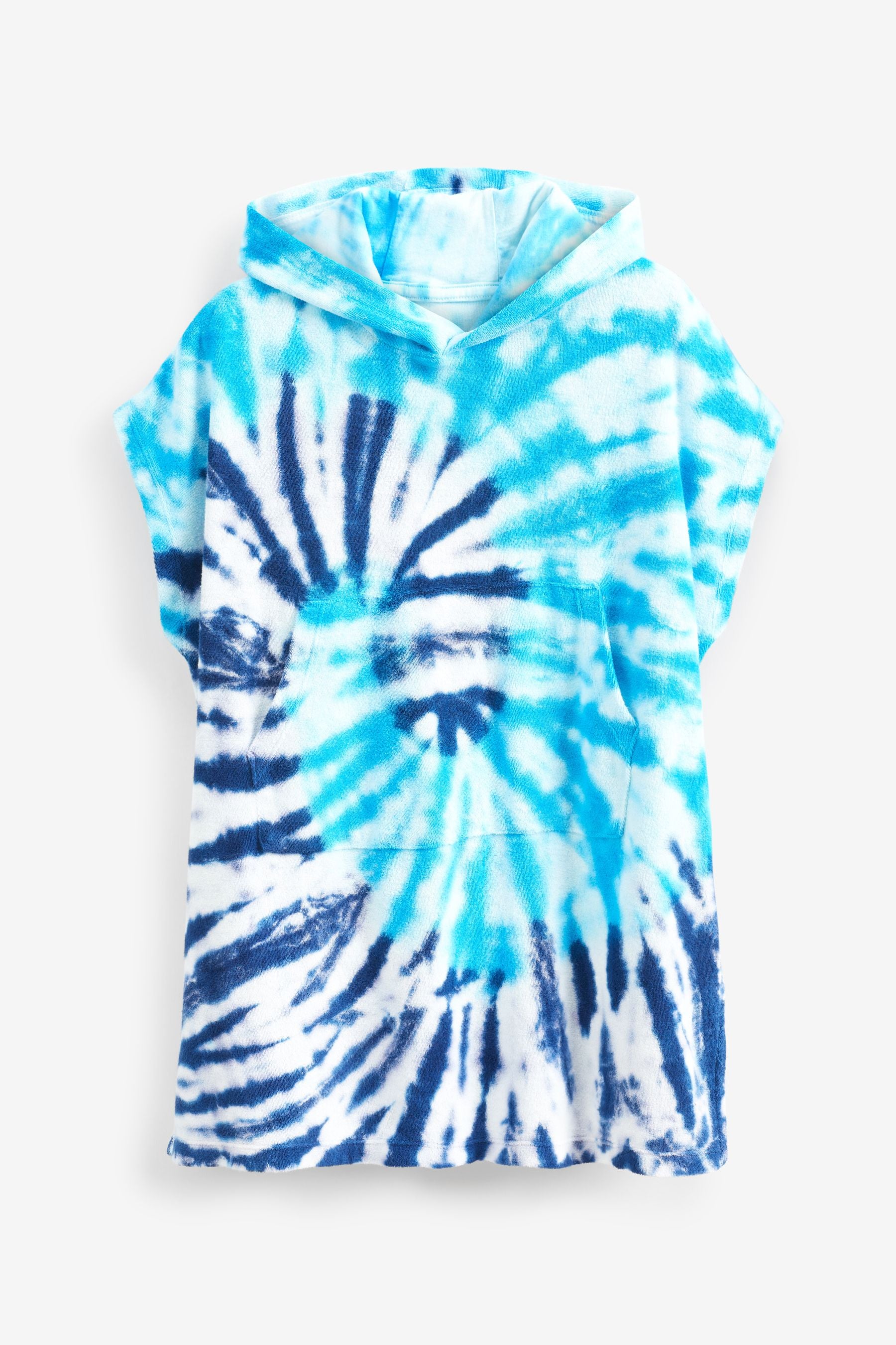 Blue Tie Dye Towelling Cover-Up (3-16yrs)