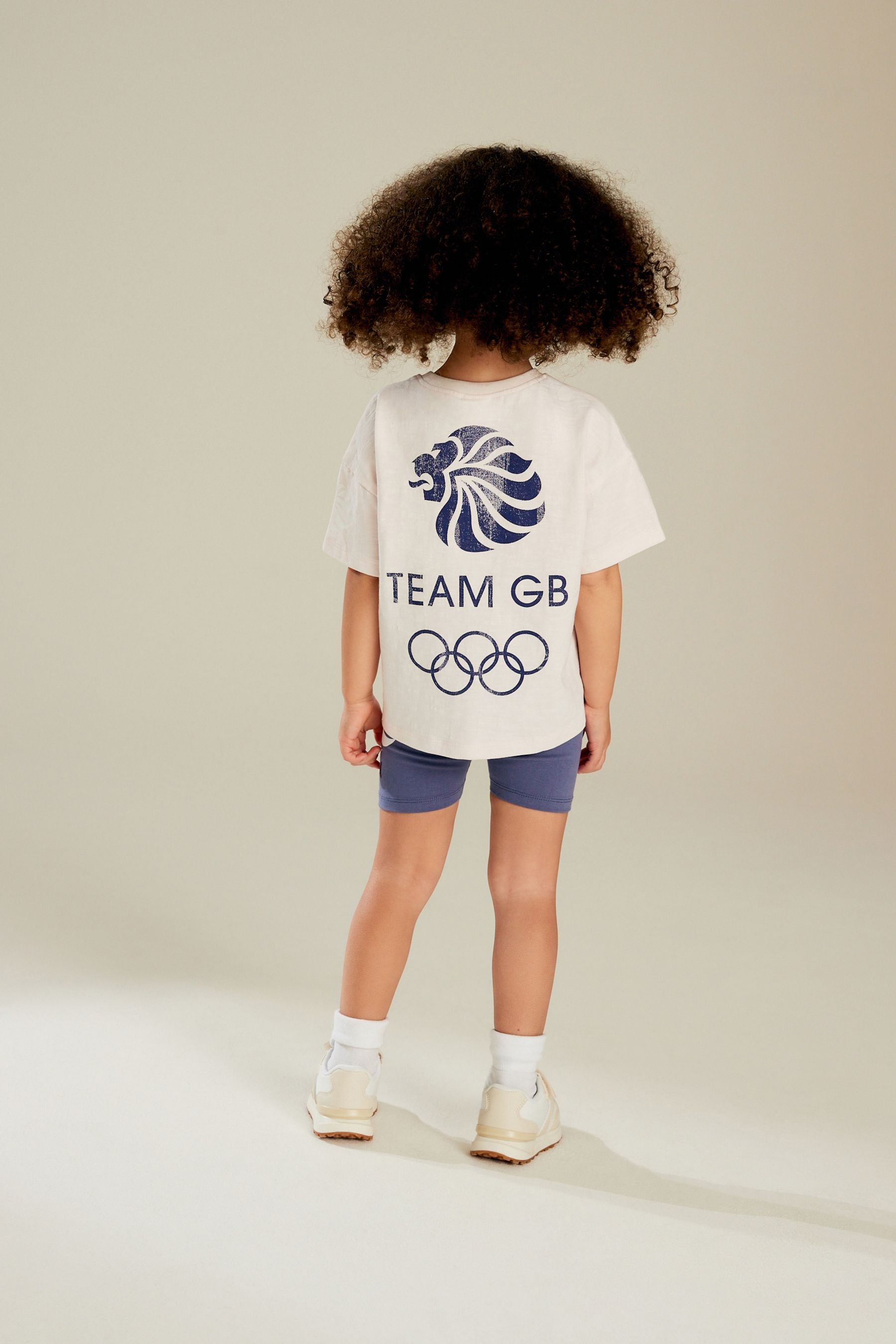 Pink/Blue Team GB T-Shirt and Cycle Shorts Set (3mths-7yrs)