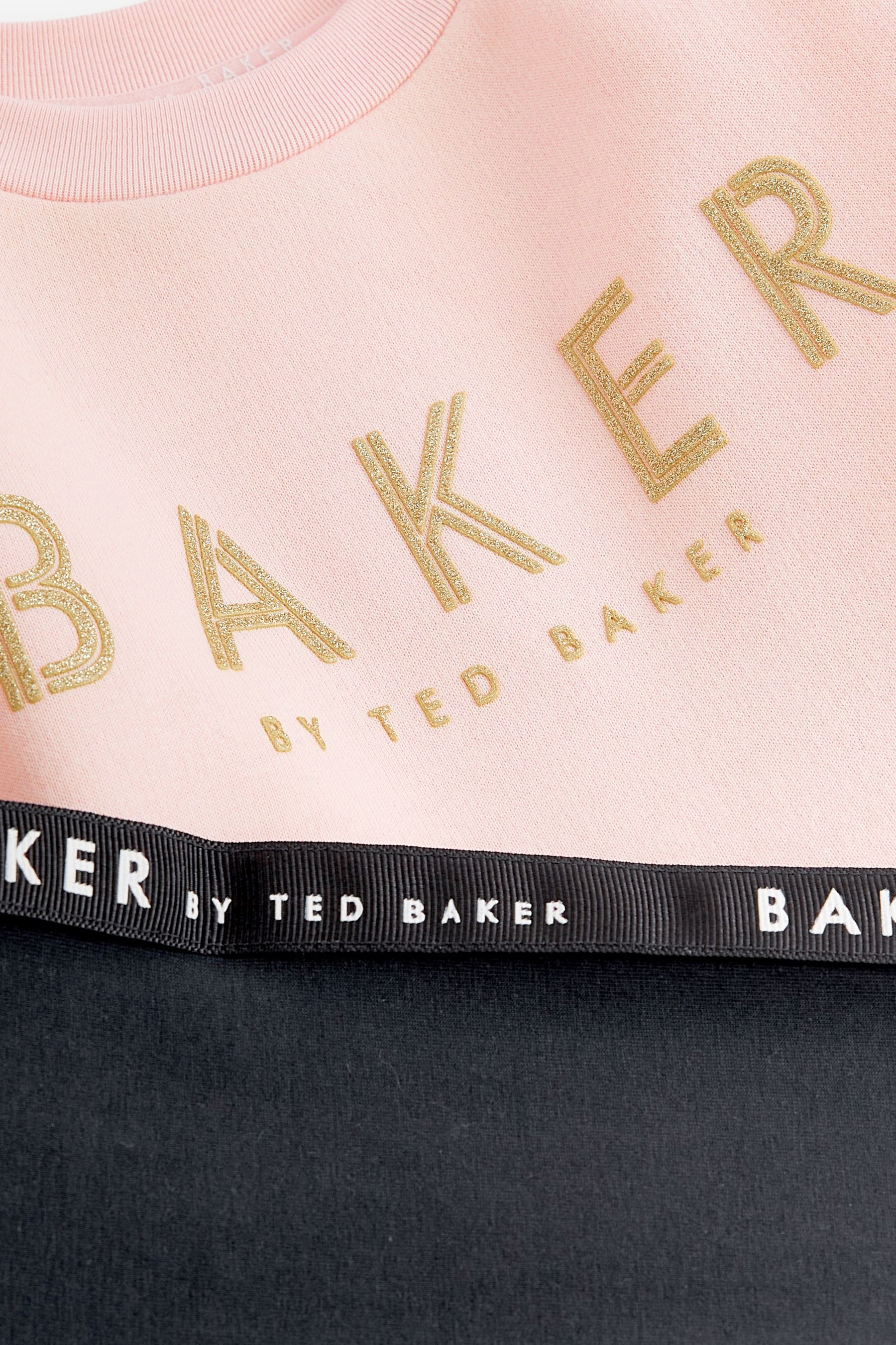 Baker by Ted Baker Peplum 100% Cotton Sweater And Legging Set