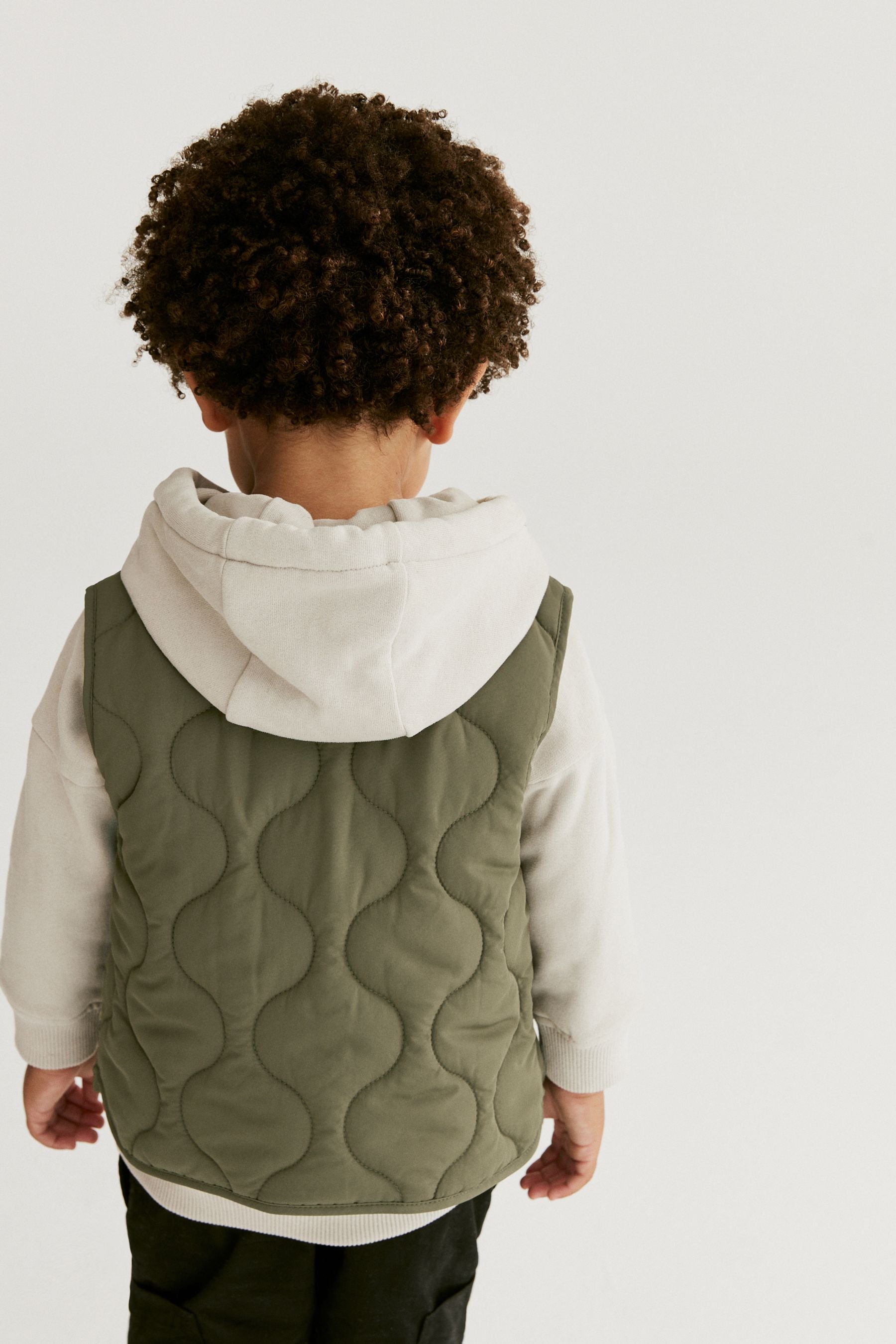 Khaki Green Padded Gilet (3mths-7yrs)