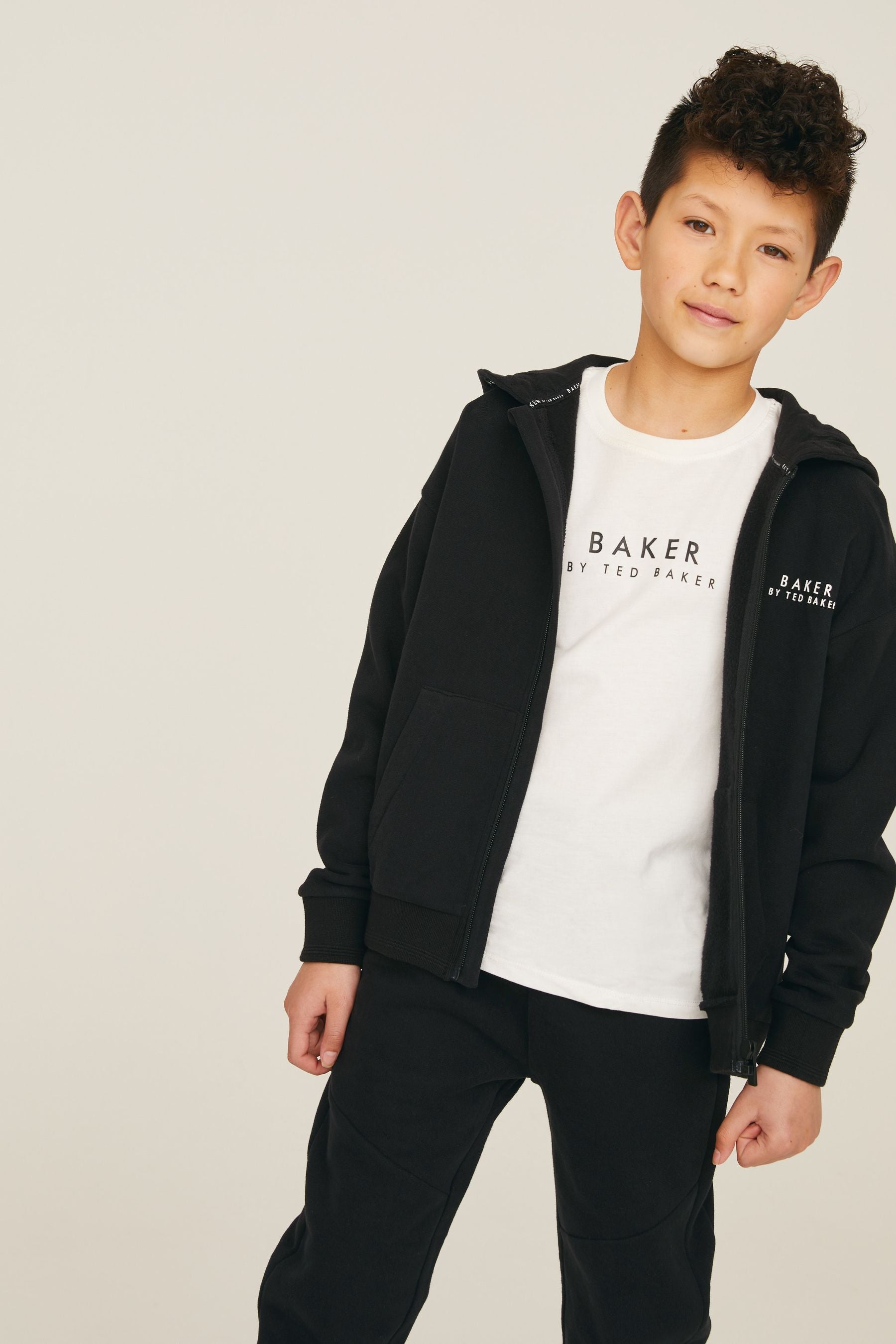 Baker by Ted Baker Zip Through 100% Cotton Hoodie and Jogger Set