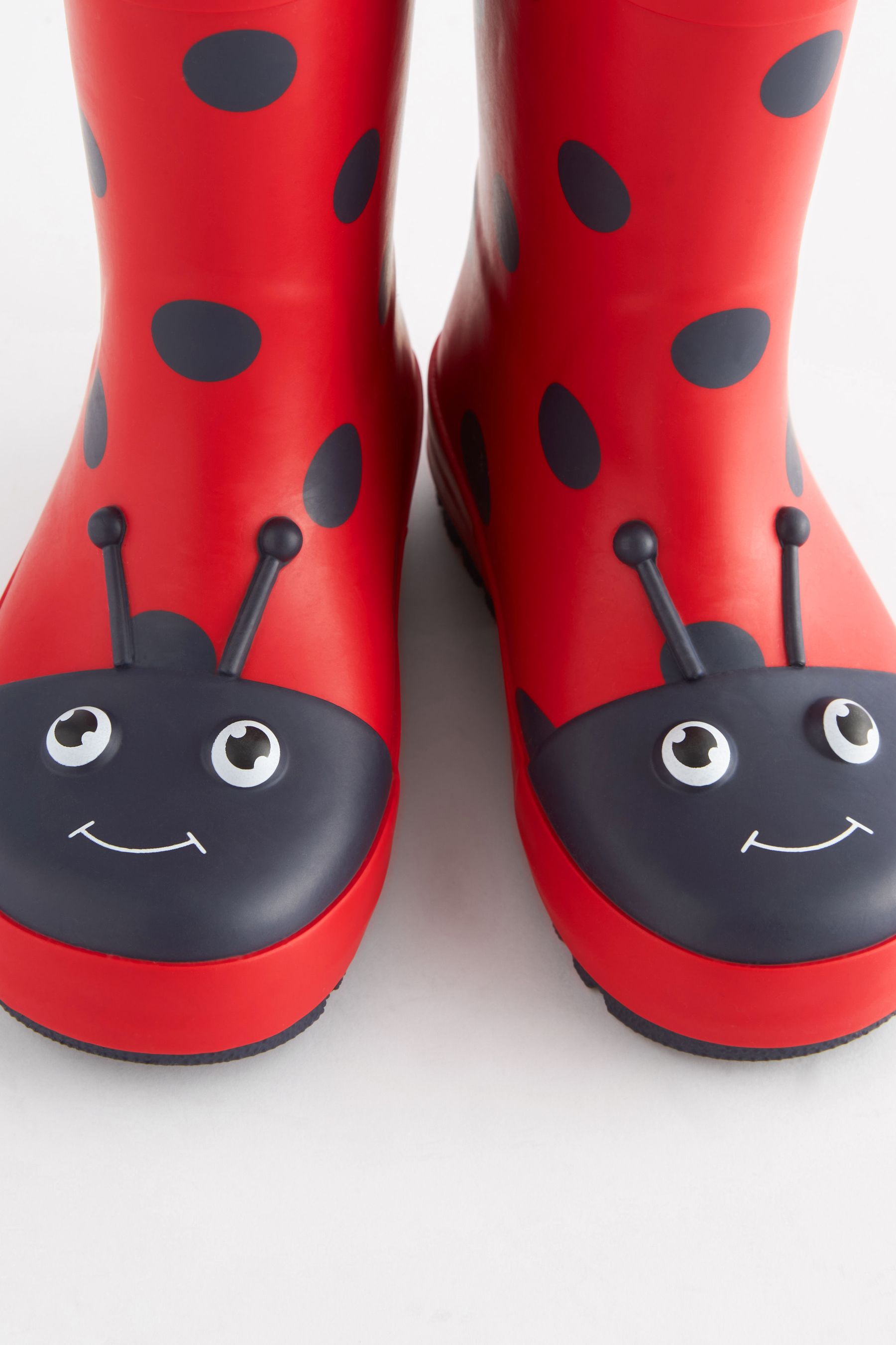 Red Ladybird Handle Wellies