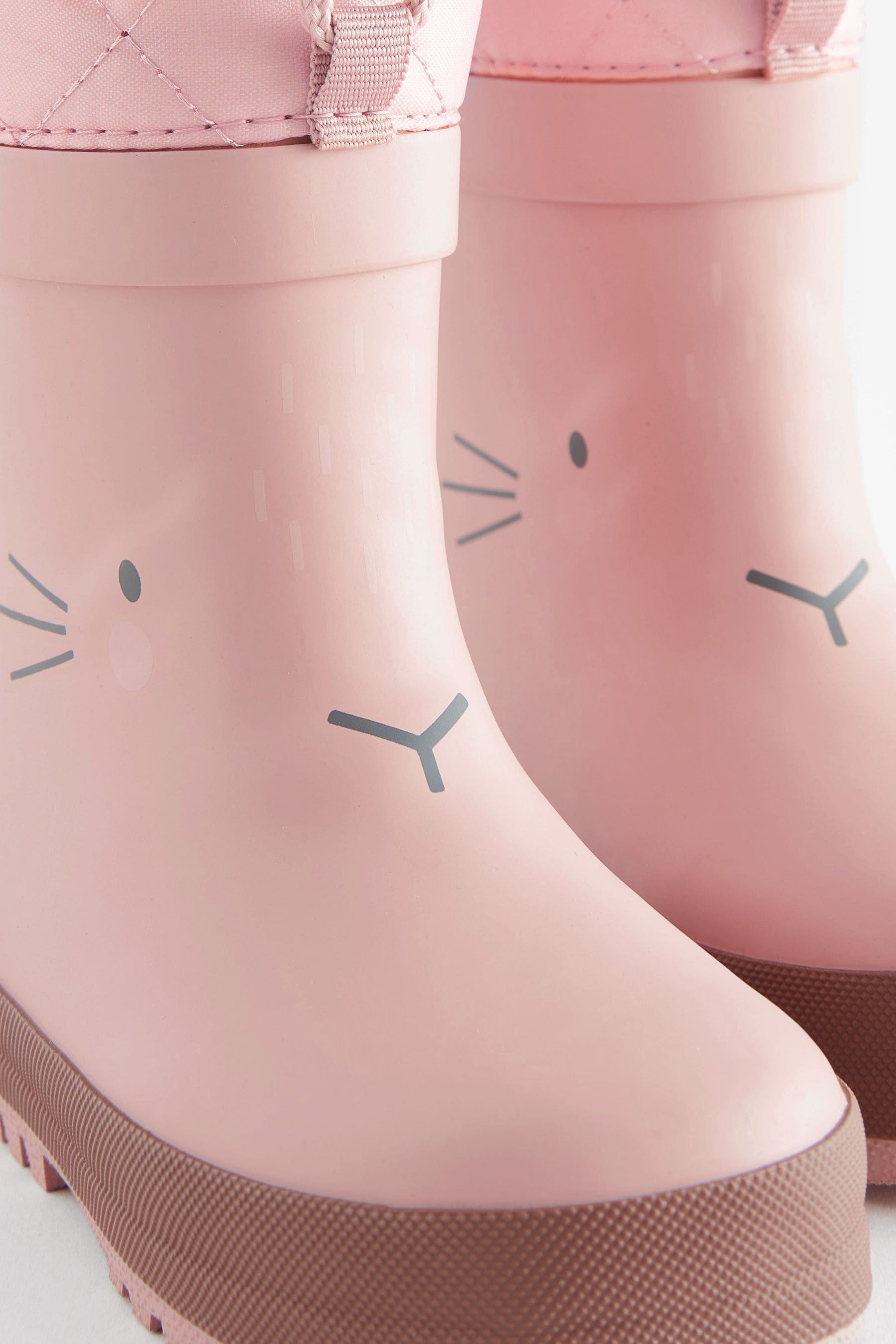 Pink Bunny Thermal Thinsulate™ Lined Cuff Wellies