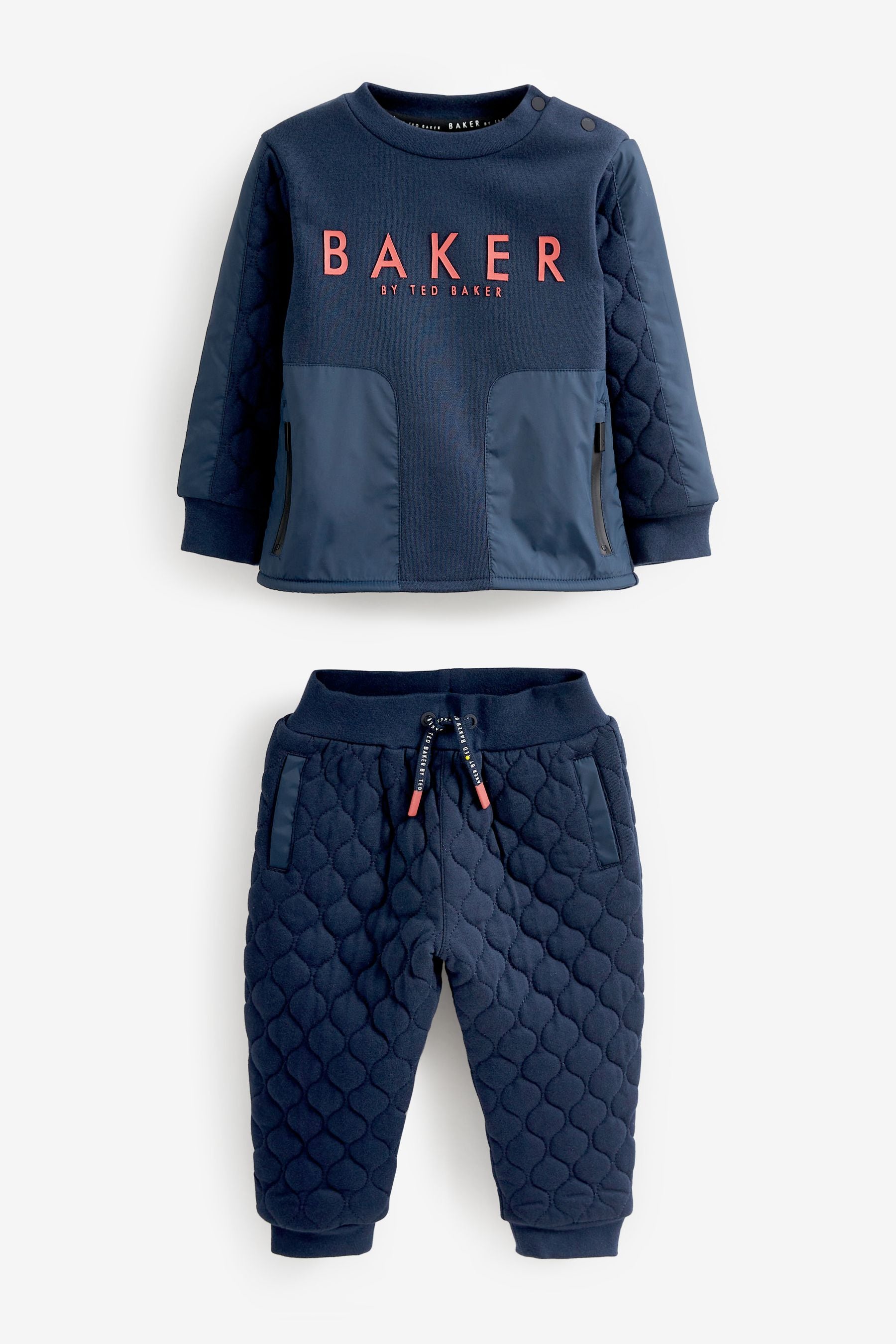 Baker by Ted Baker (0-6yrs) Quilted Sweater and Jogger Set