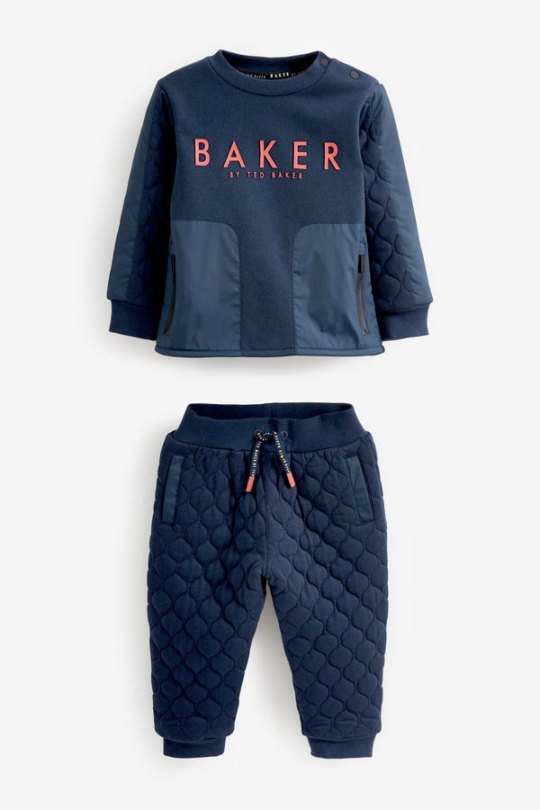 Baker by Ted Baker (0-6yrs) Quilted Sweater and Jogger Set