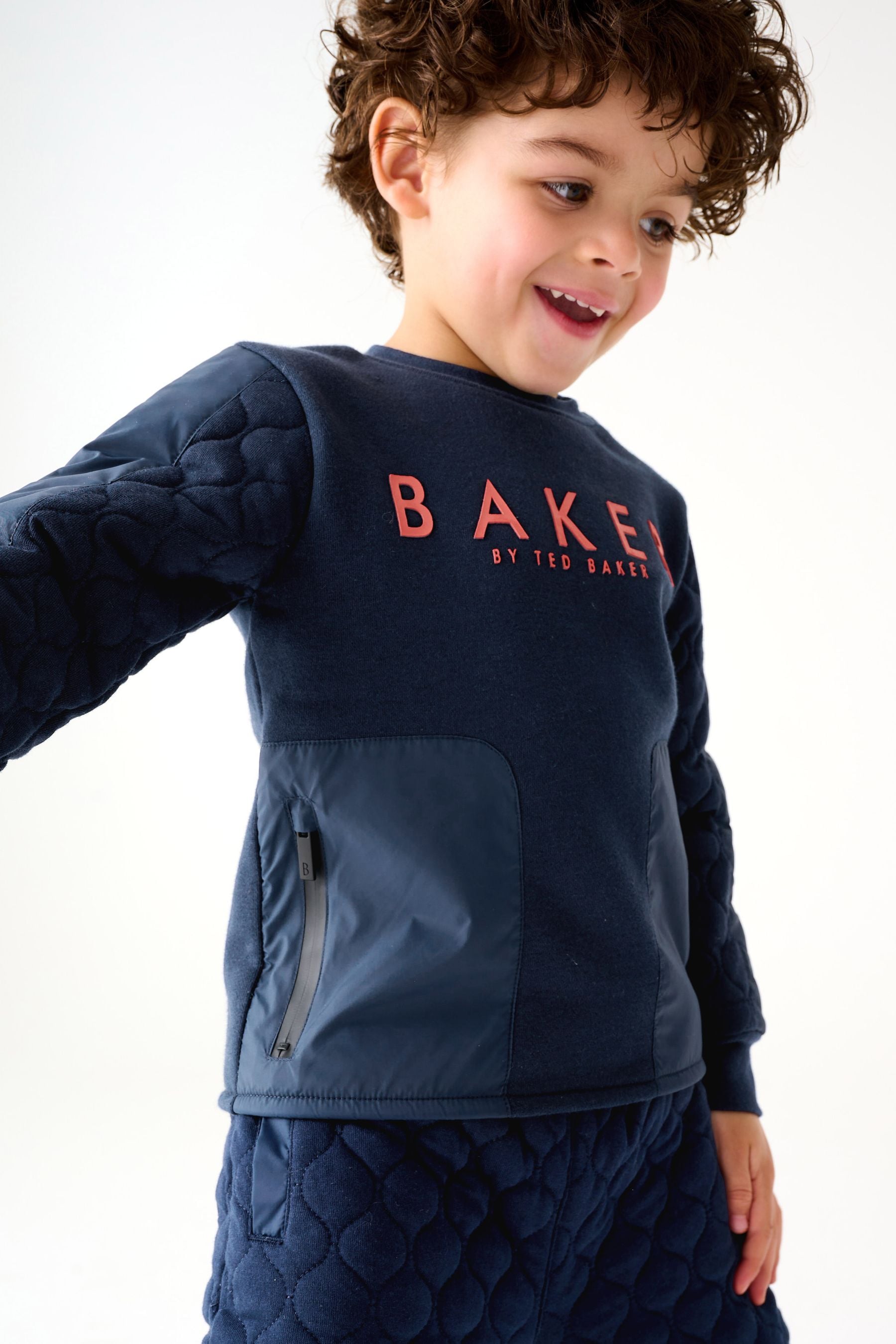 Baker by Ted Baker (0-6yrs) Quilted Sweater and Jogger Set