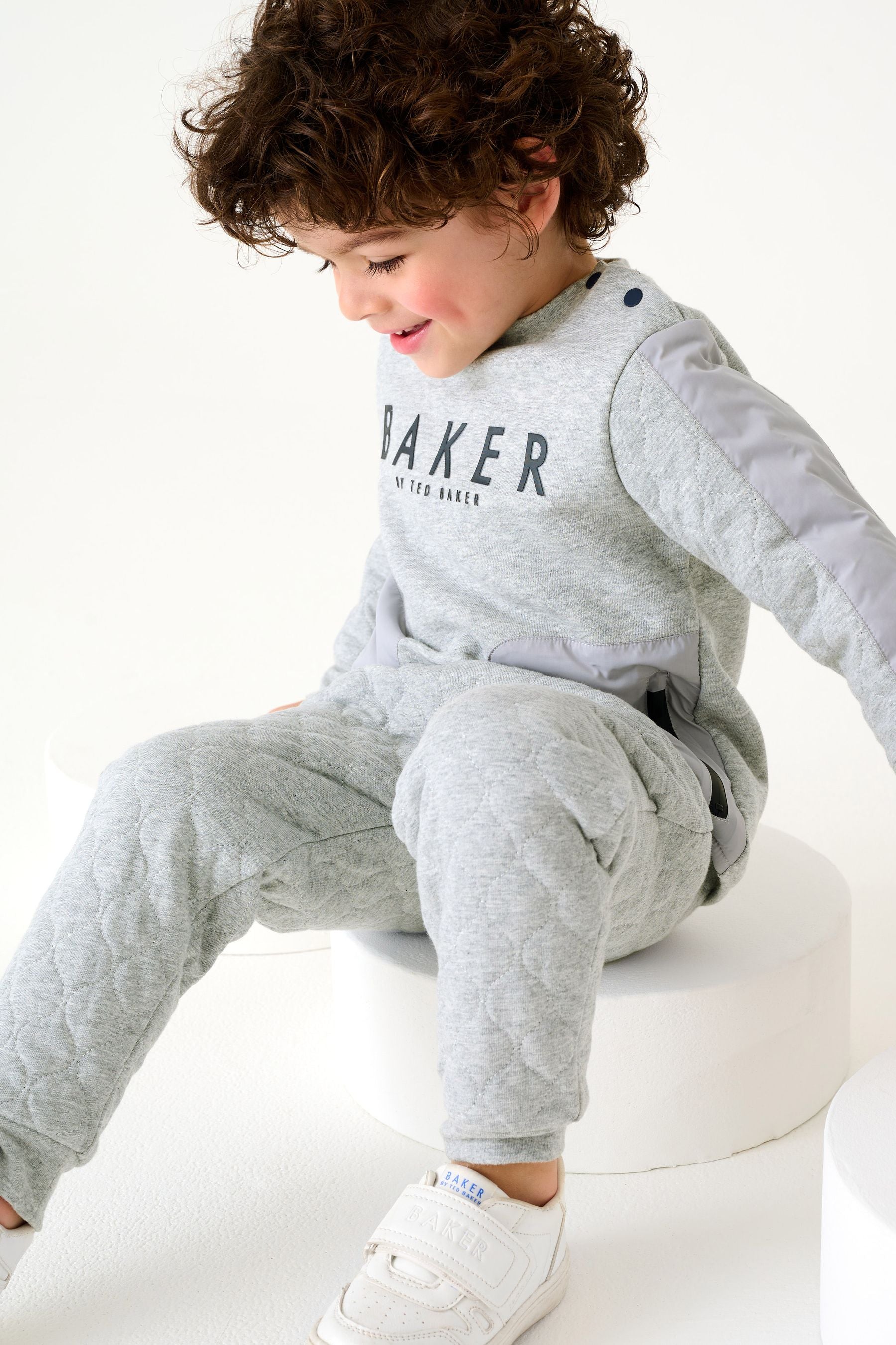 Baker by Ted Baker (0-6yrs) Quilted Sweater and Jogger Set