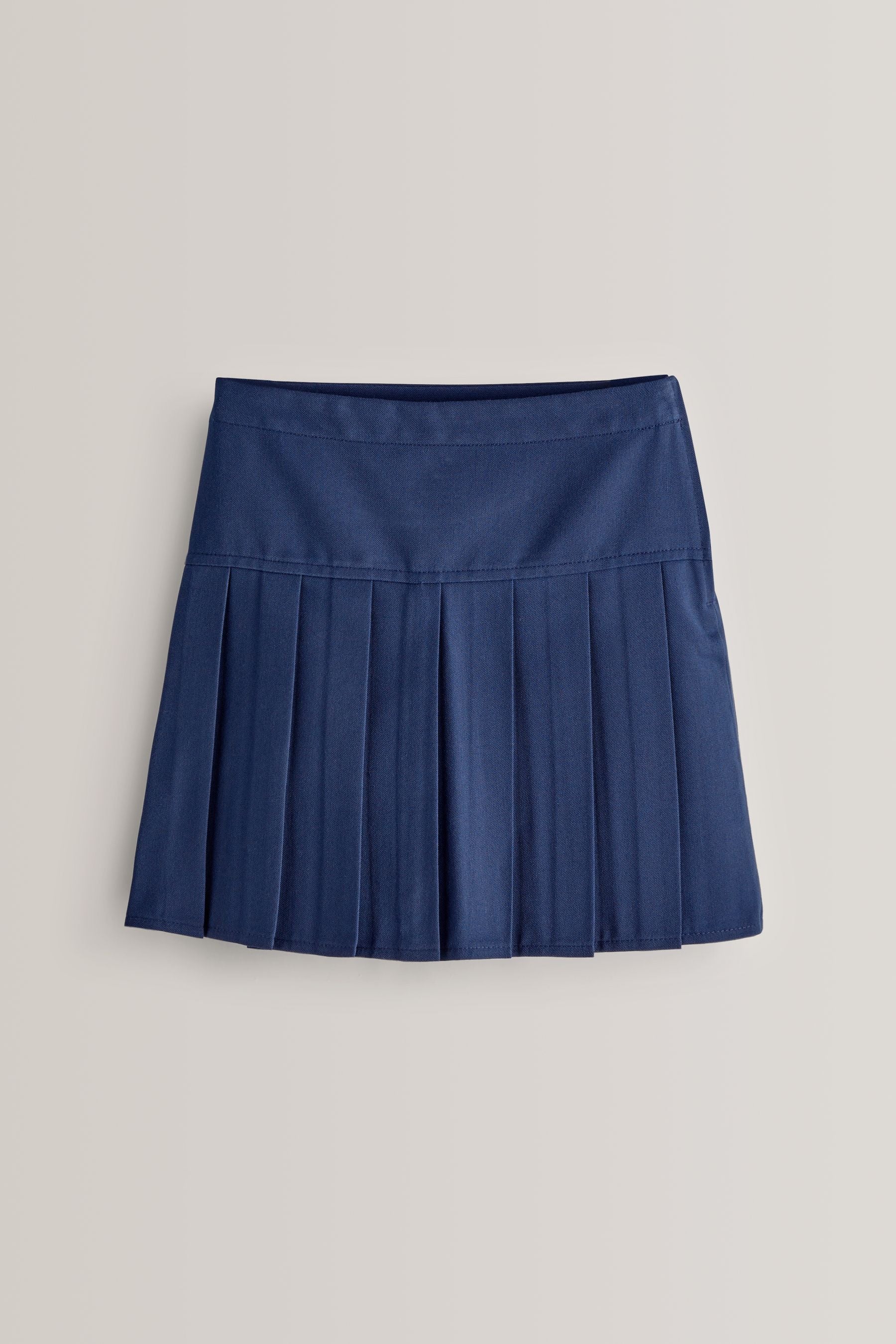 Royal Blue Regular Waist Pleated School Skirts 2 Pack (3-16yrs)