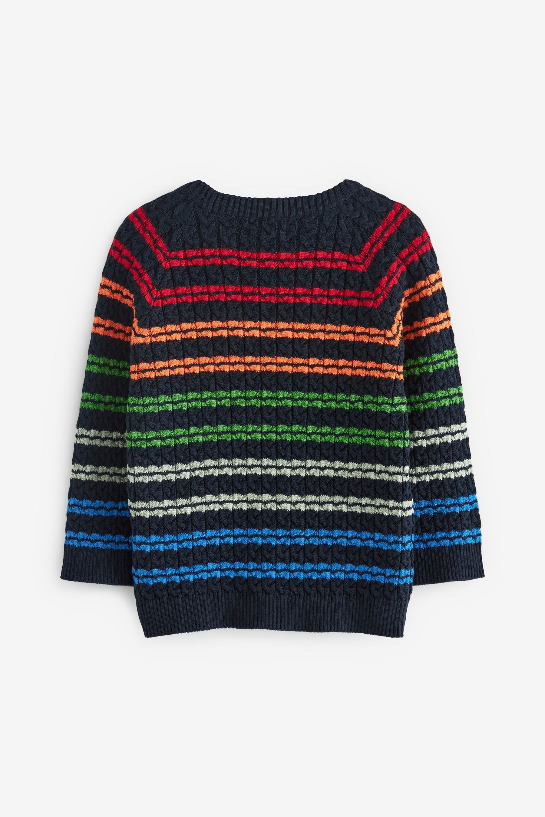 Multi Fine Gauge Striped Knitted Jumper (3mths-7yrs)