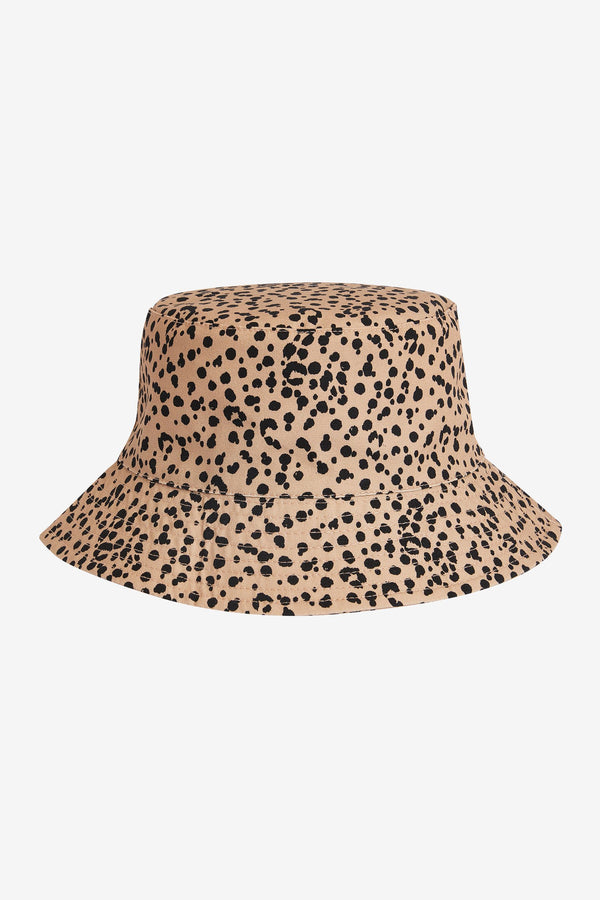 Brown Animal Print Bucket Hat (1-16yrs)