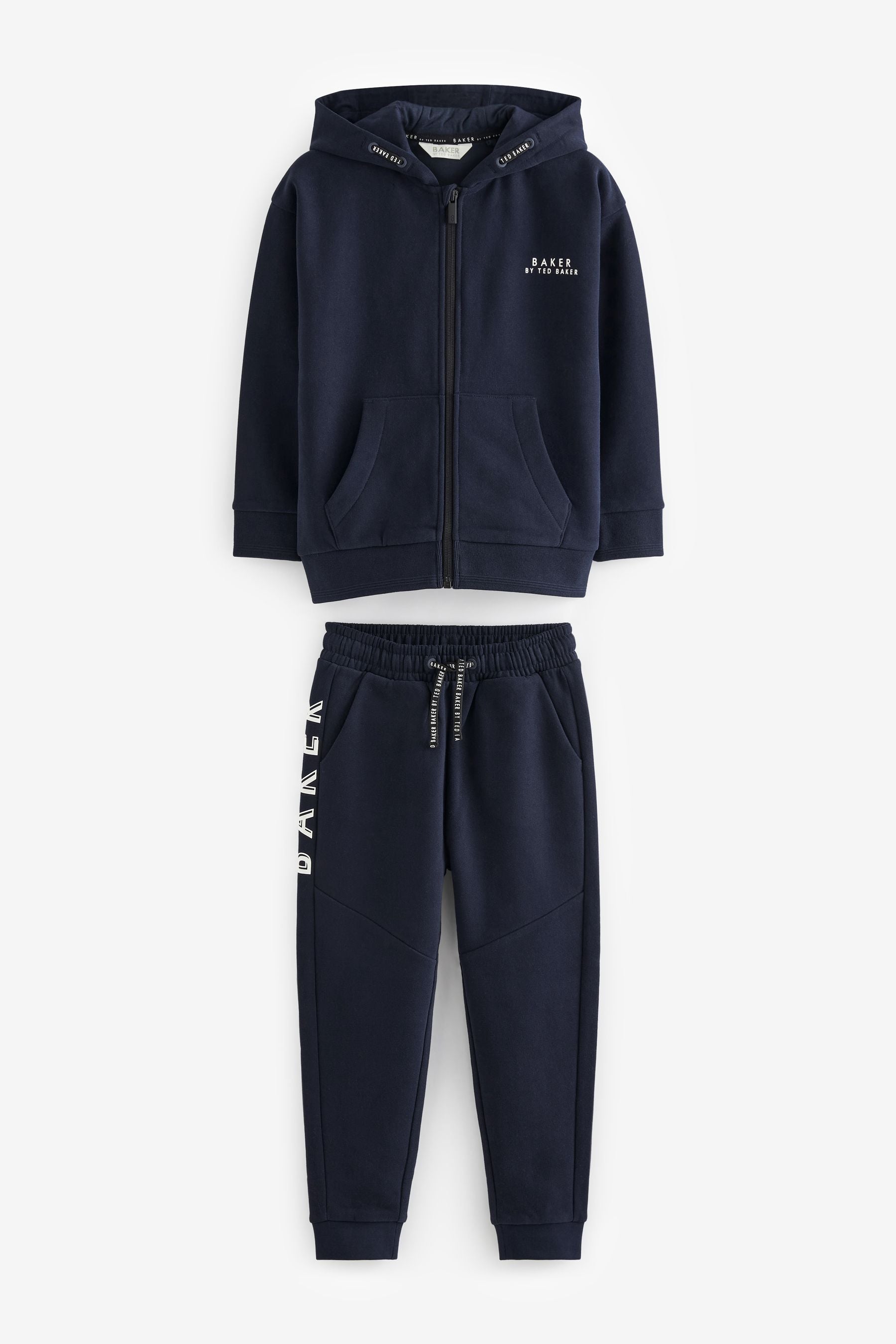 Baker by Ted Baker Zip Through 100% Cotton Hoodie and Jogger Set