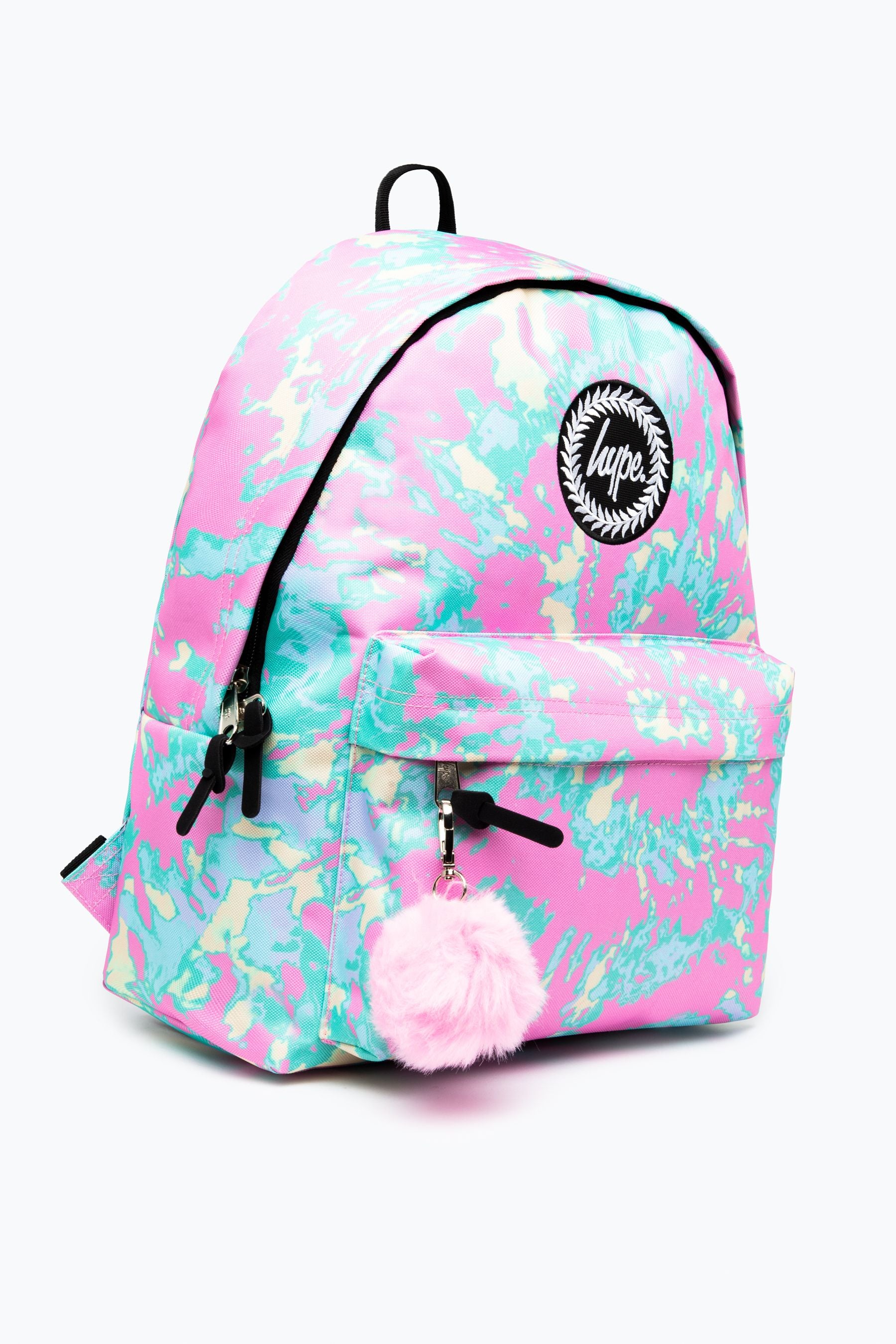 Hype. Purple Pastel Tie Dye Backpack