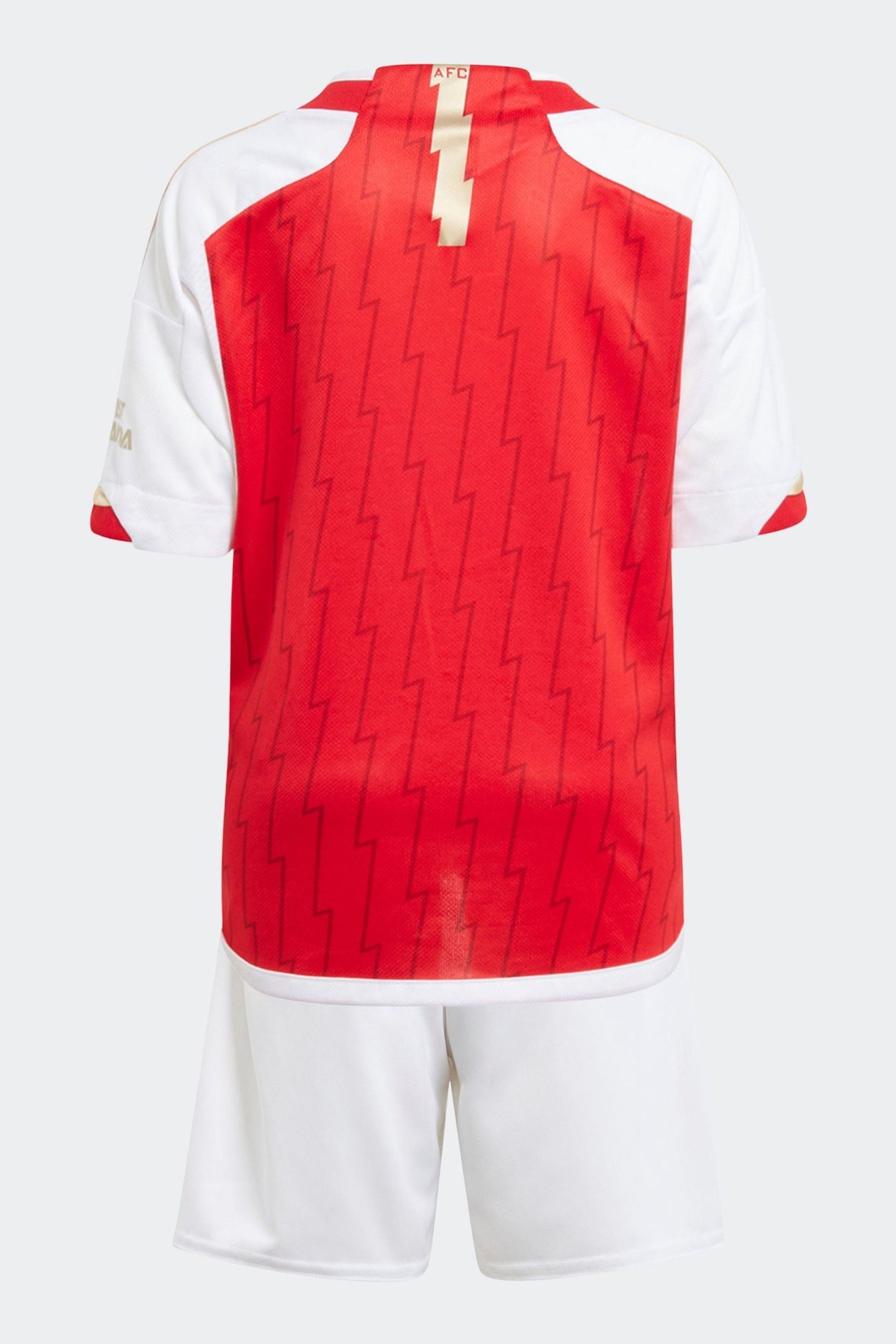 Red adidas Arsenal 23/24 Home Mini Kit