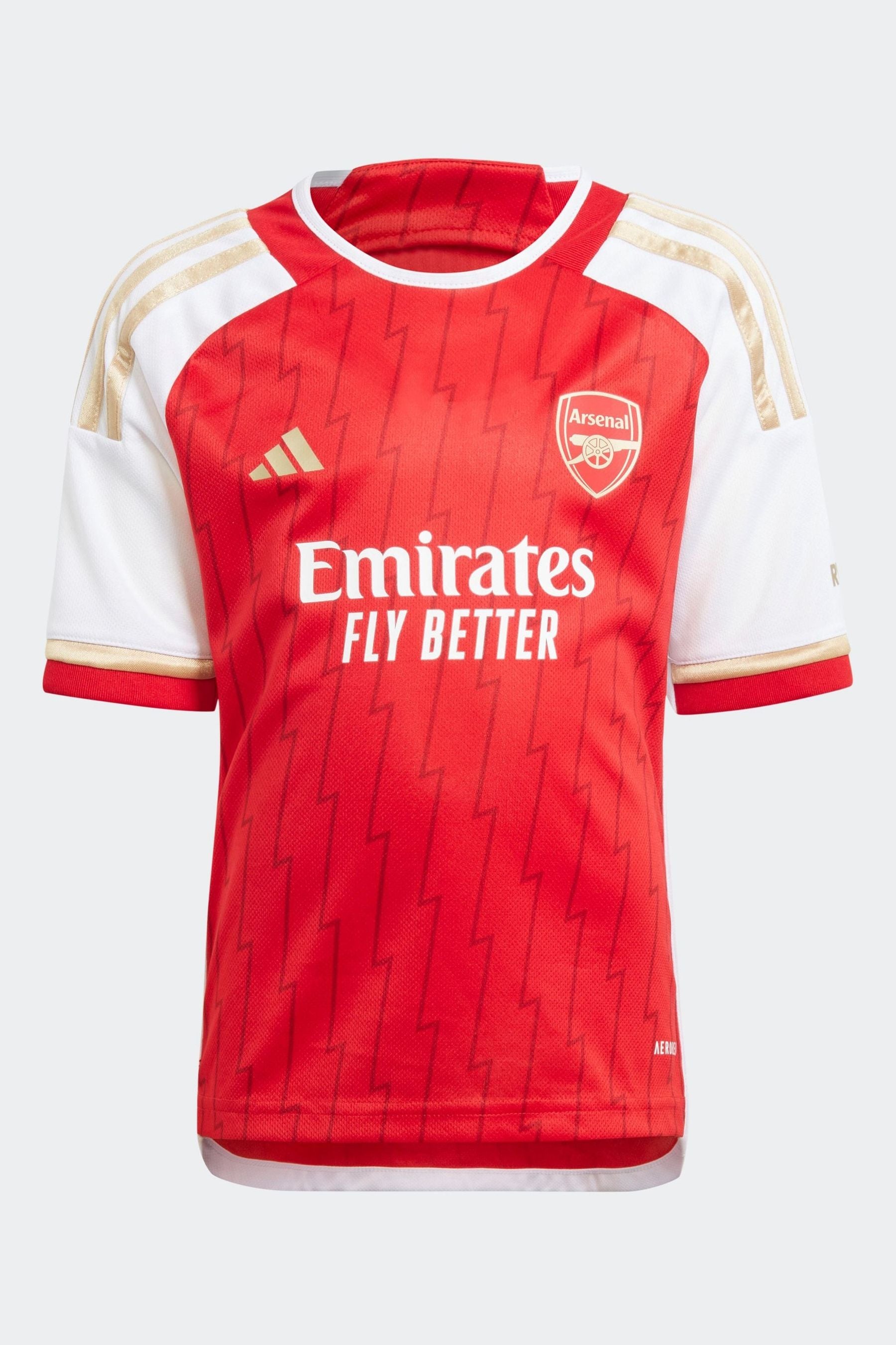 Red adidas Arsenal 23/24 Home Mini Kit