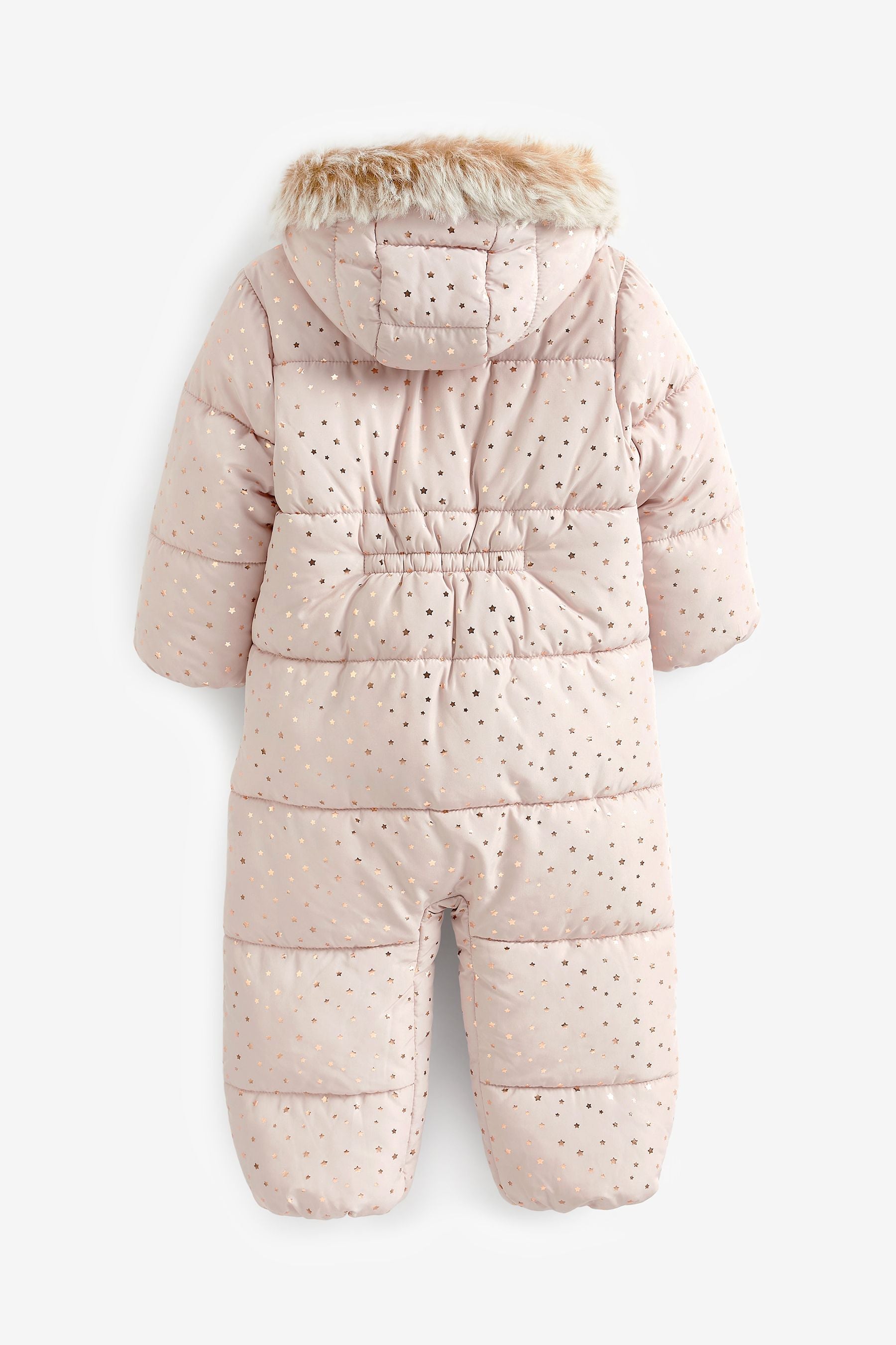 Pink Foil Star Shower Resistant Printed Snowsuit (3mths-7yrs)