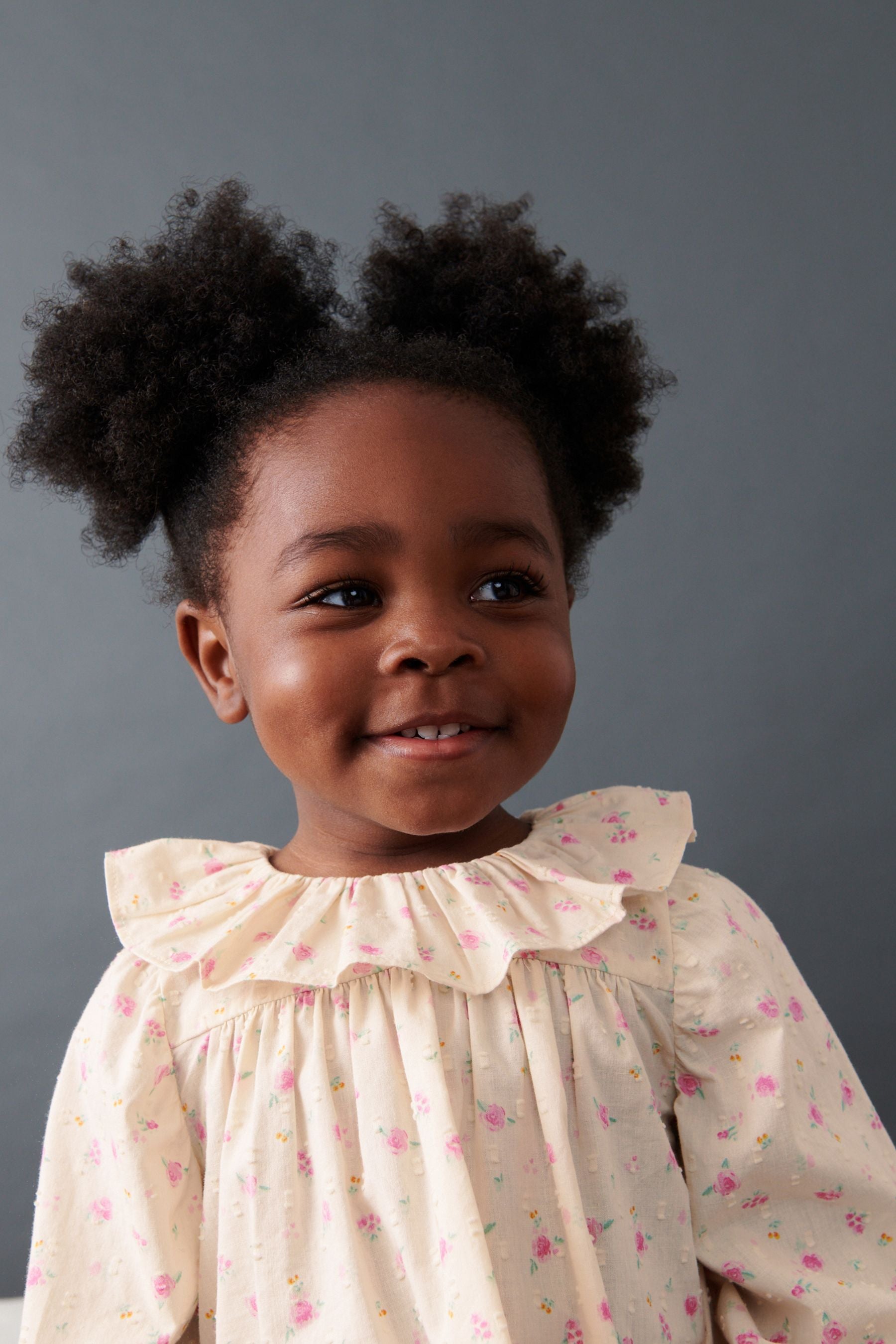 Pink/Cream Ditsy Printed Cotton Ruffle Blouse (3mths-7yrs)