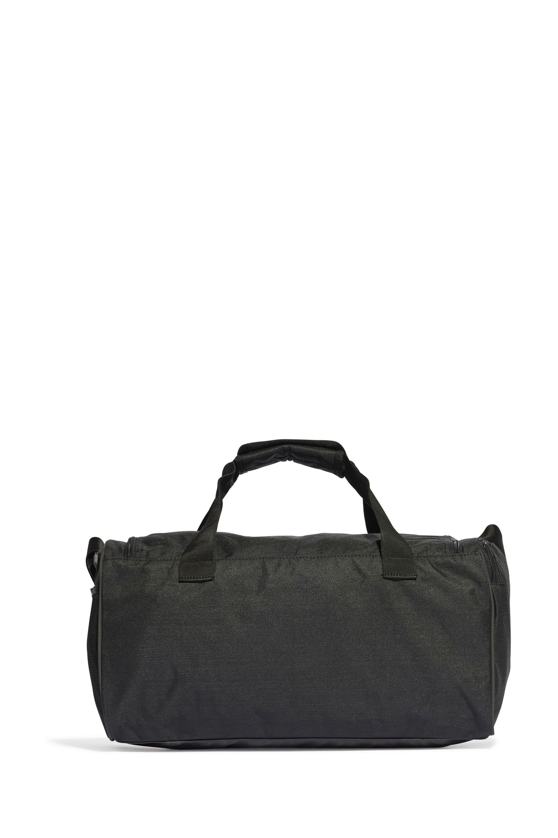 adidas Black Medium Essentials Linear Duffel Bag