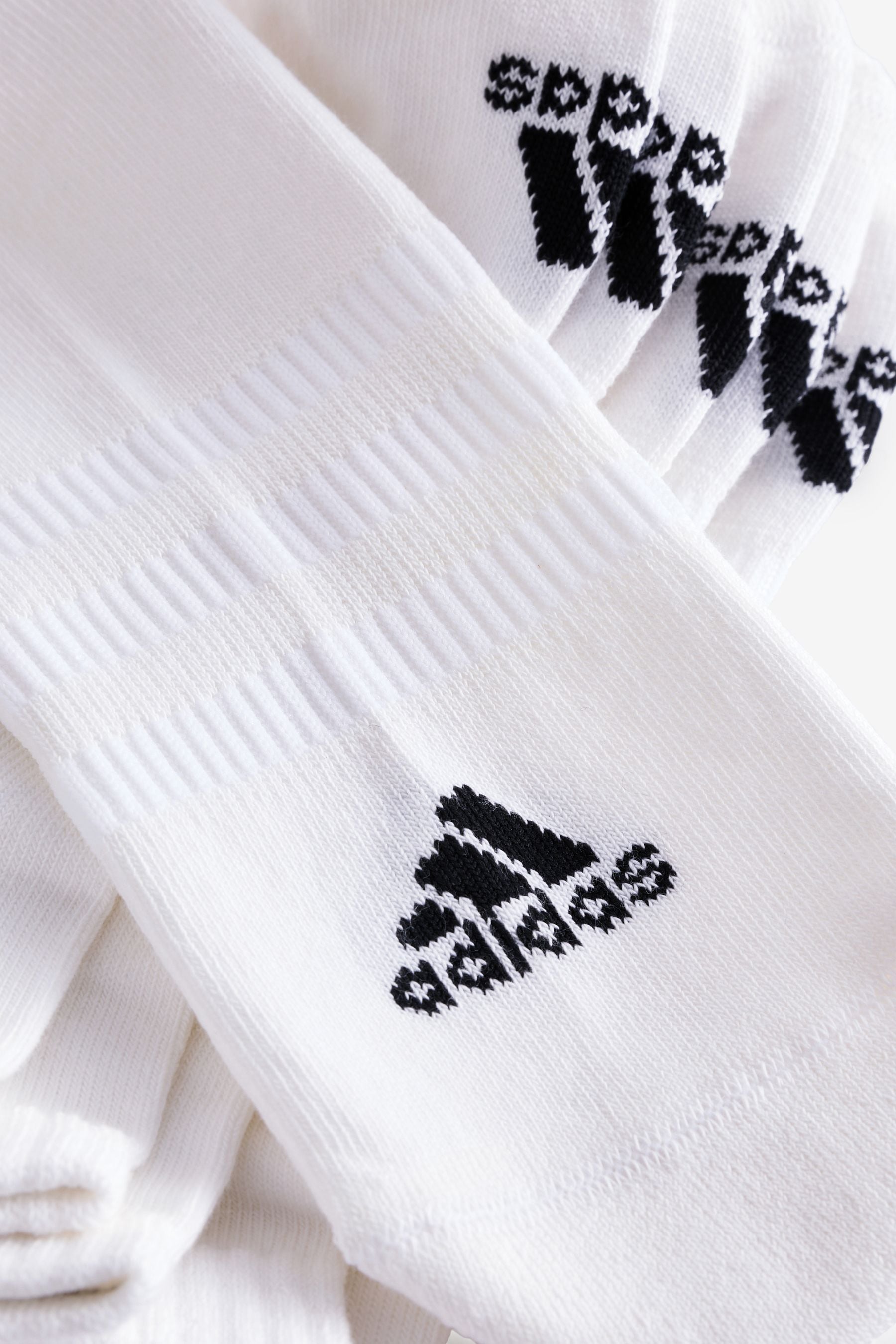 adidas White Cushioned Low Cut Socks 3 Pack