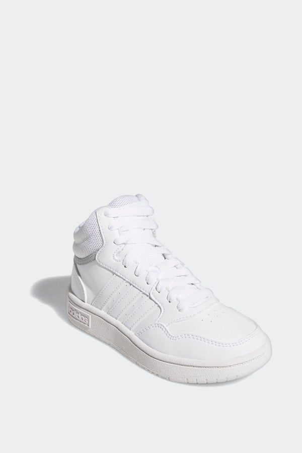 adidas White Hoops Mid Trainers