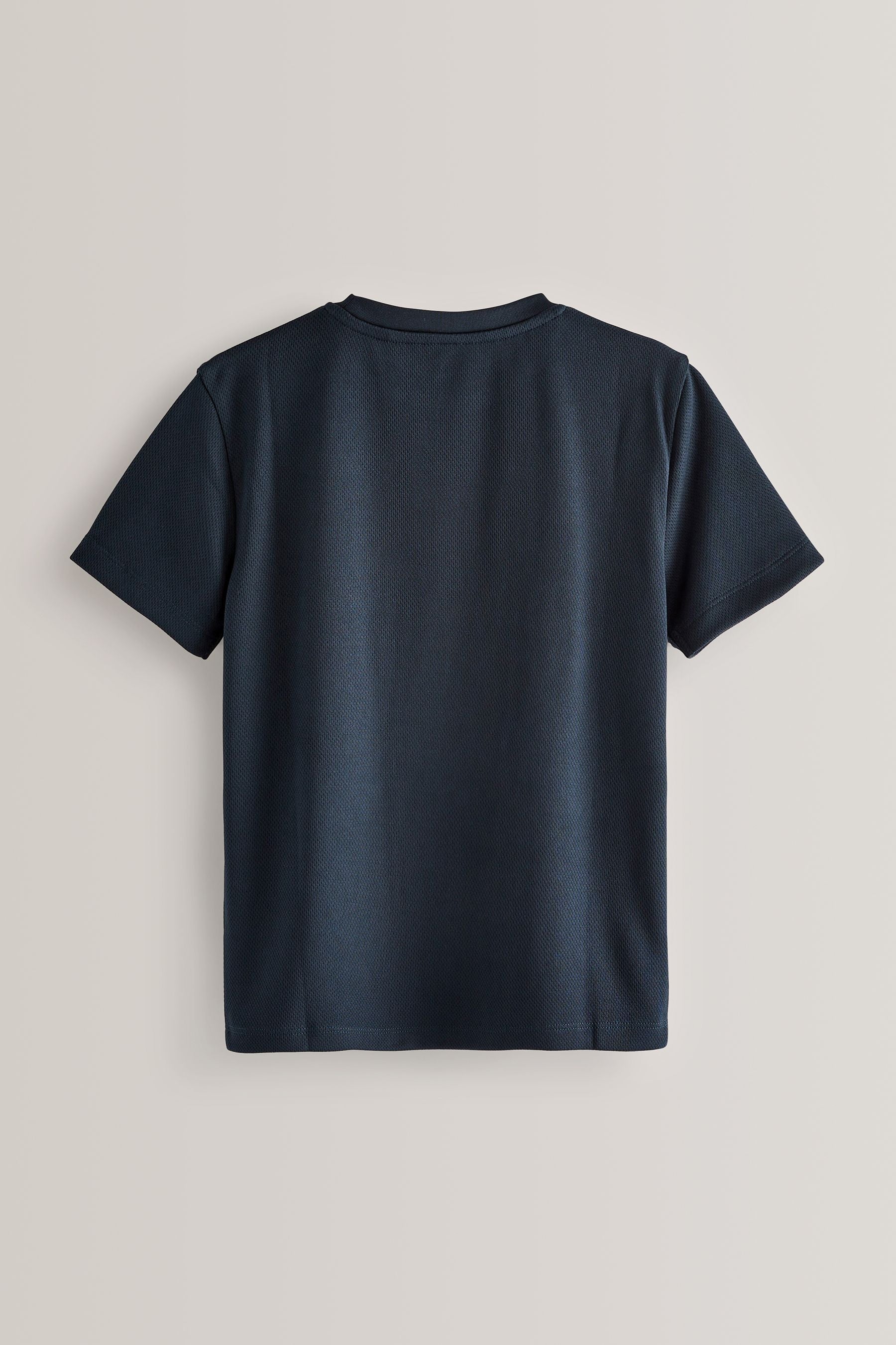 Navy Blue Single Sports T-Shirt (3-16yrs)