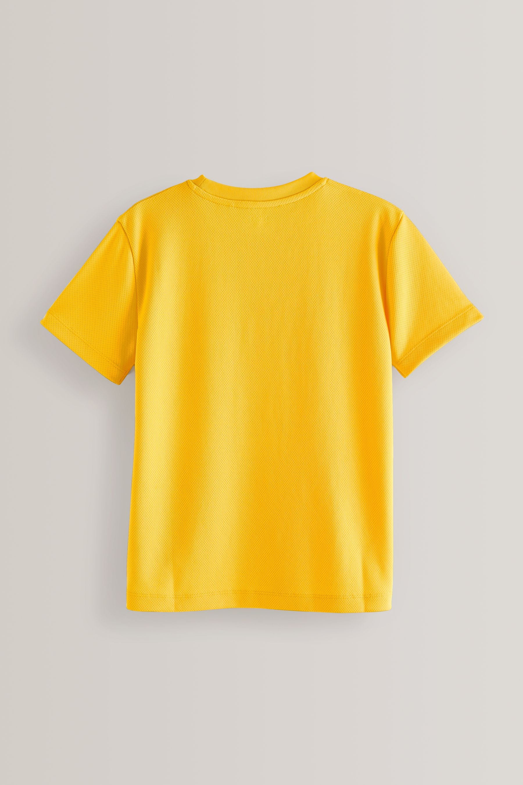 Yellow Single Sports T-Shirt (3-16yrs)