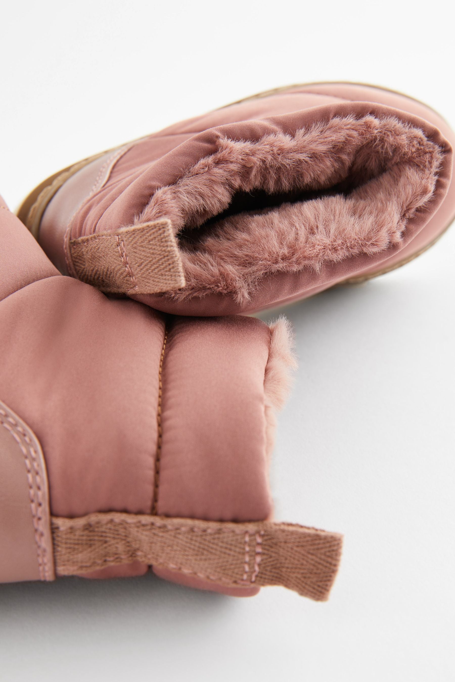 Fig Pink Quilted Boots