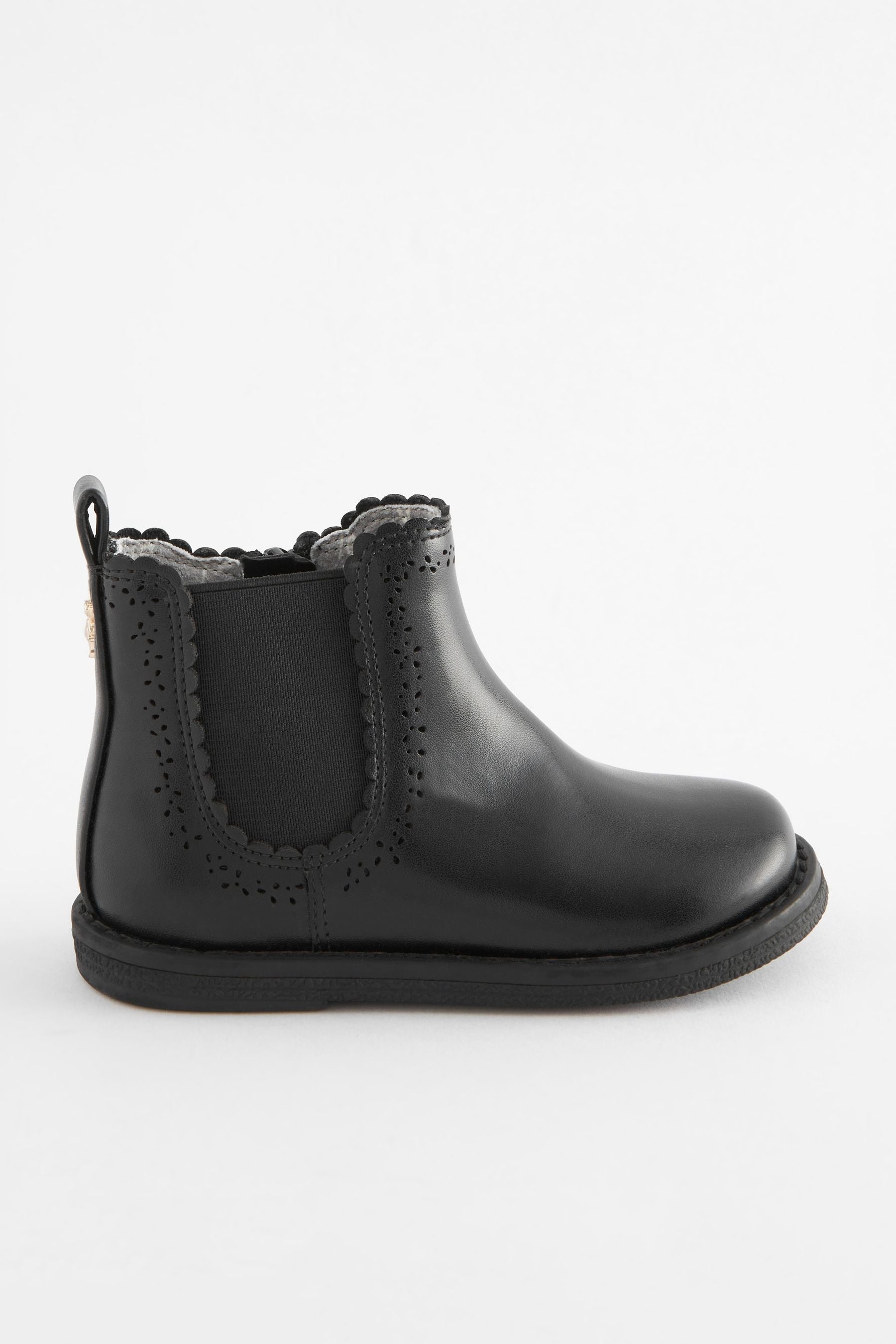 Black Standard Fit (F) Chelsea Ankle Boots