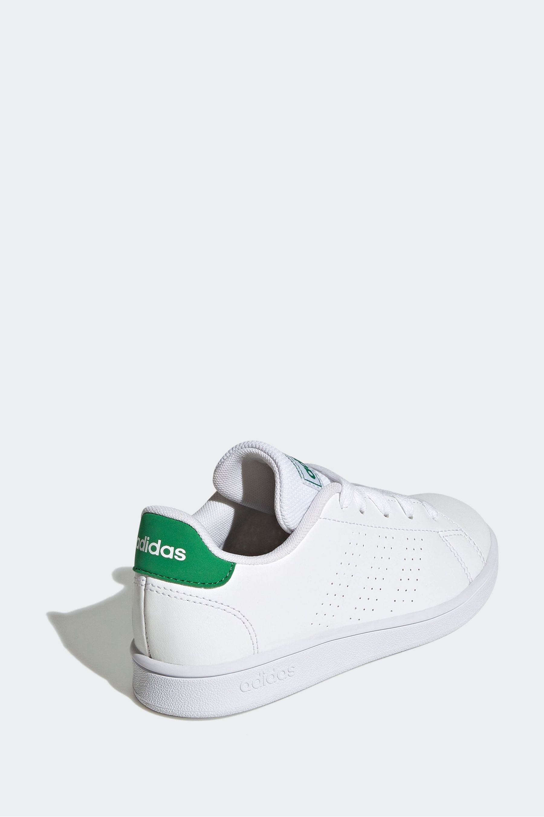 Green/White adidas Sportswear Advantage Lifestyle Court Lace Trainers