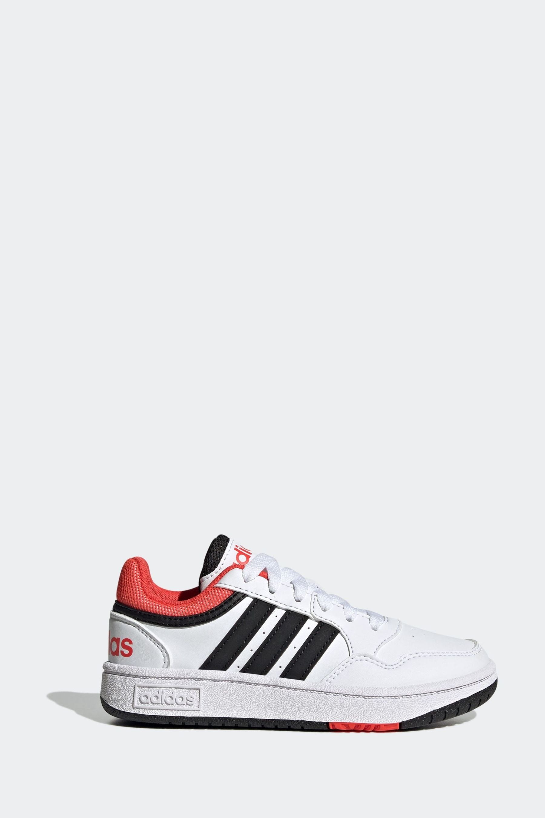 White adidas Hoops Trainers