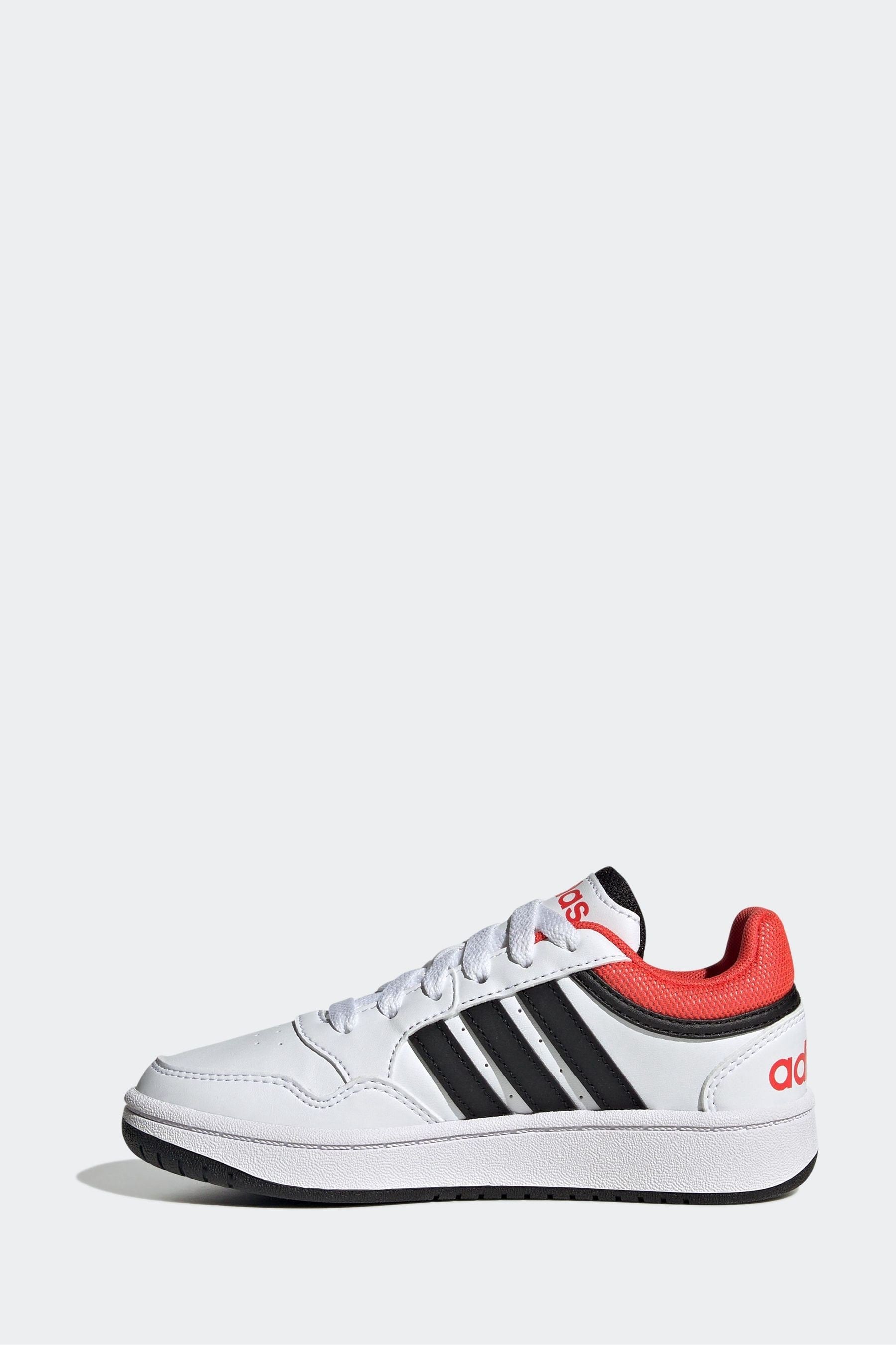 White adidas Hoops Trainers