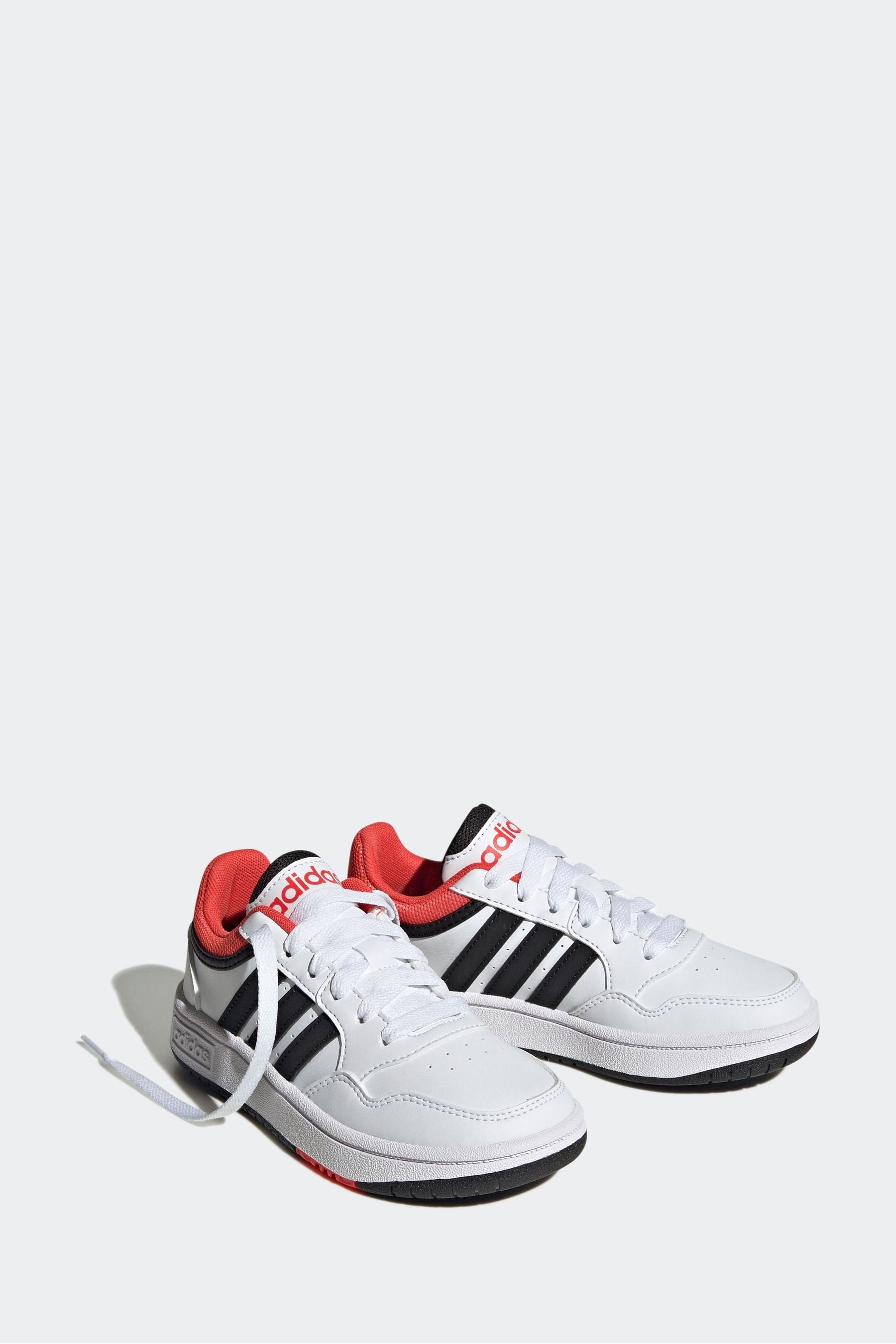 White adidas Hoops Trainers