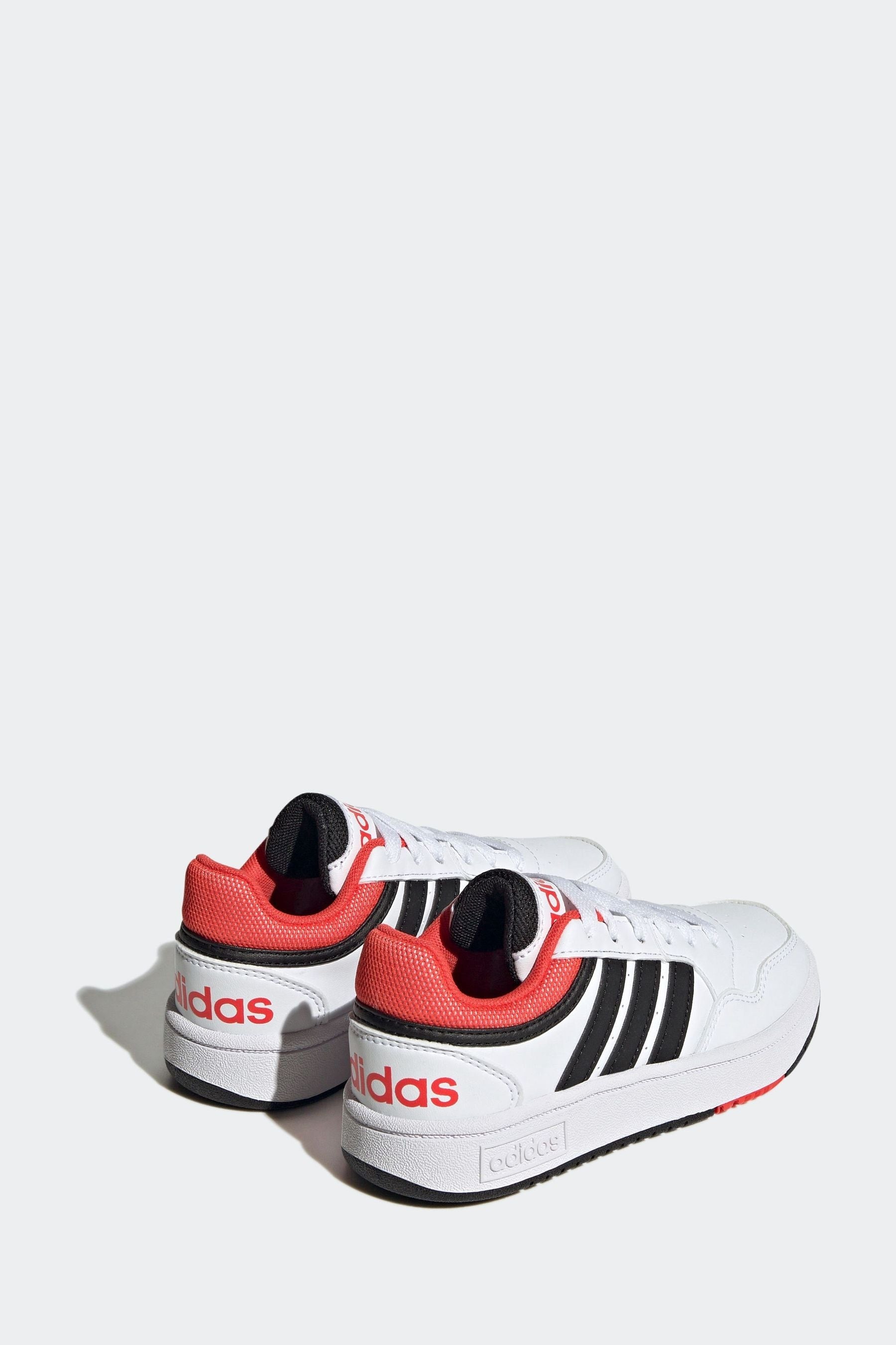 White adidas Hoops Trainers