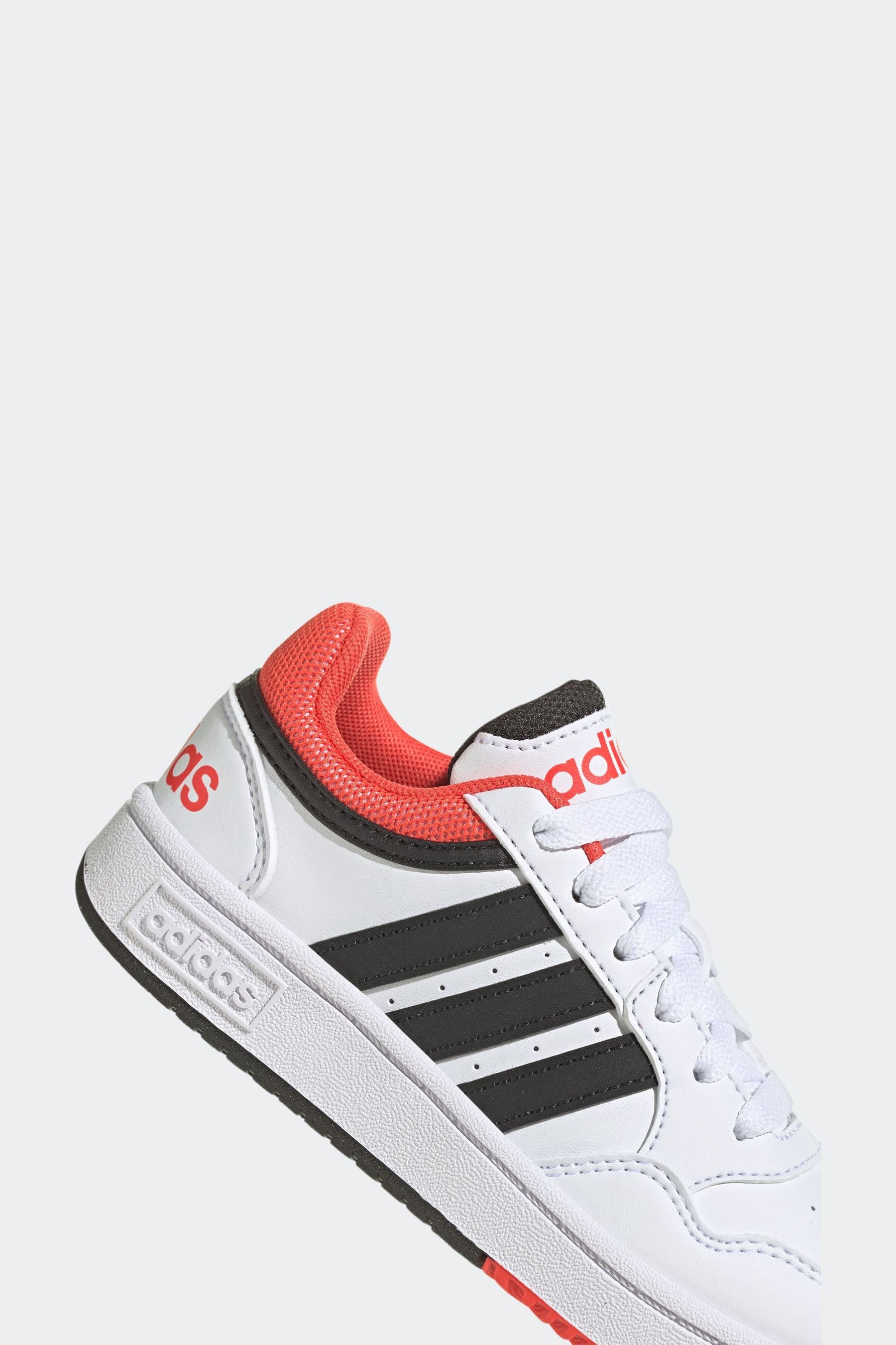 White adidas Hoops Trainers