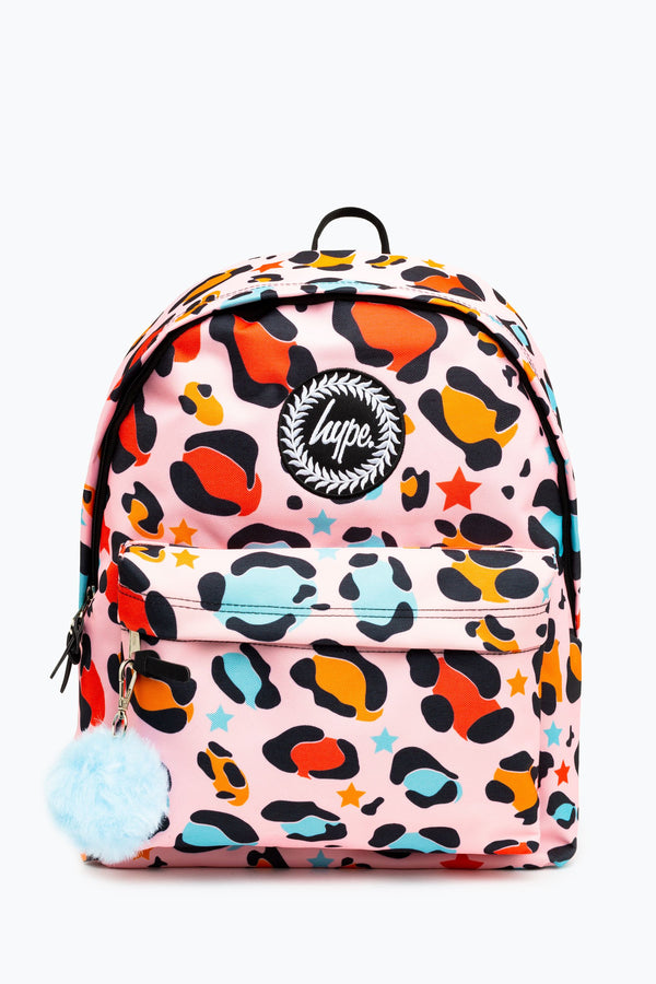 Hype. Pink Star Leopard Backpack