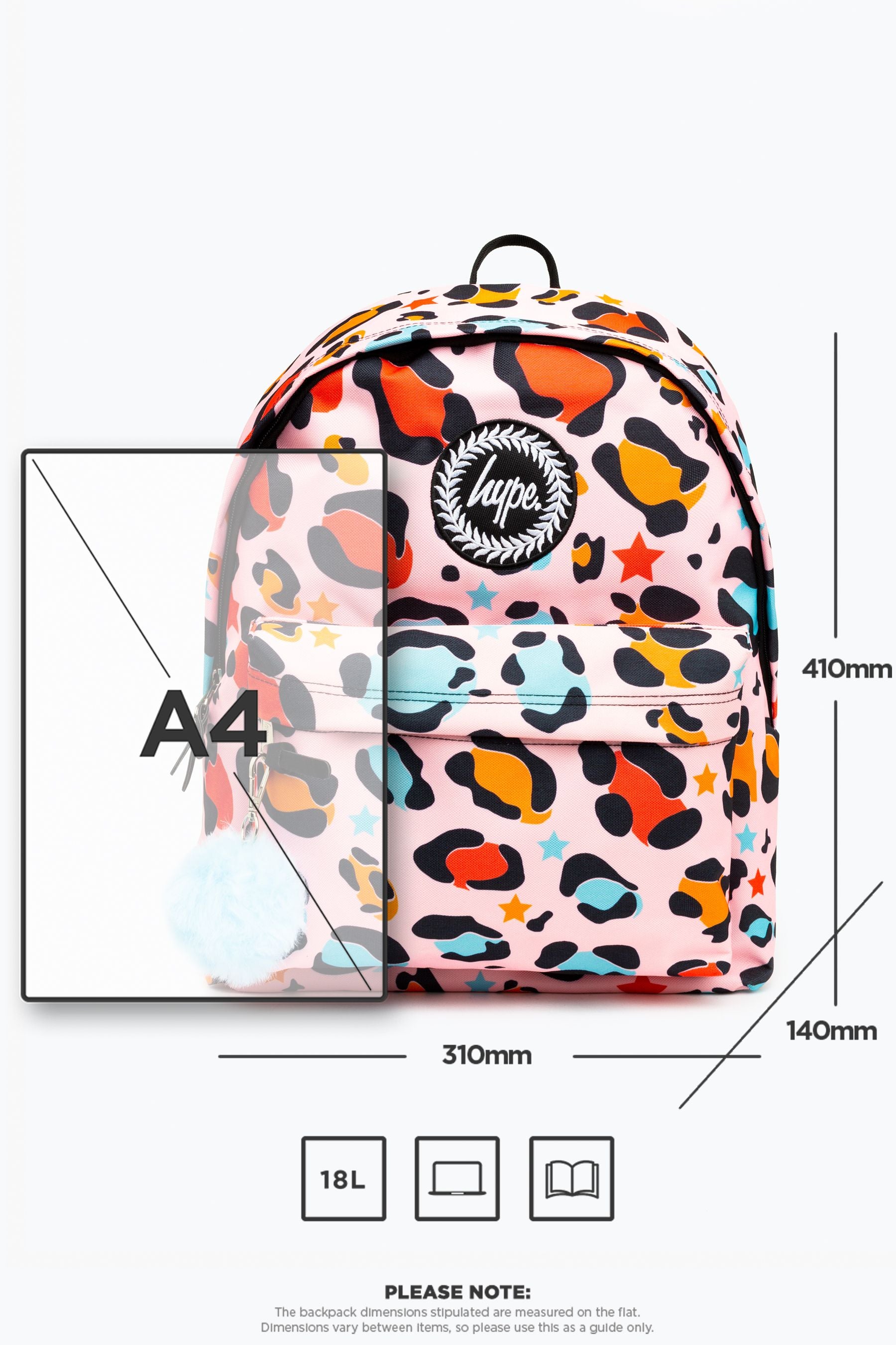 Hype. Pink Star Leopard Backpack