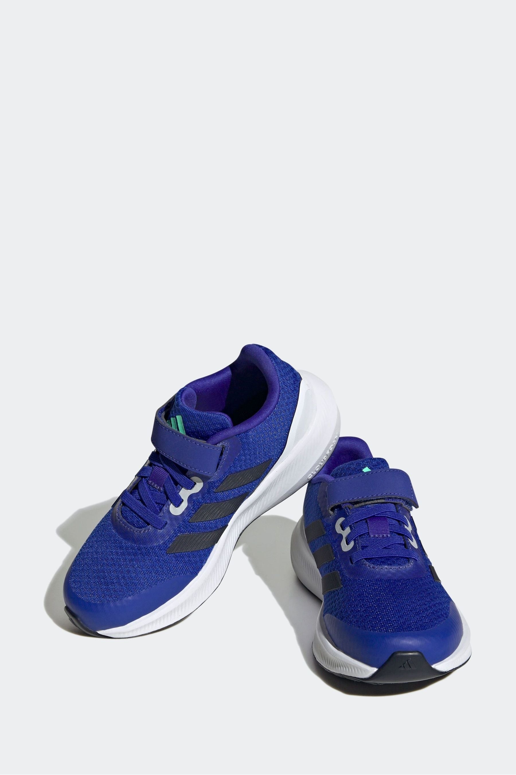 Blue adidas Sportswear Runfalcon 3.0 Elastic Lace Top Strap Trainers