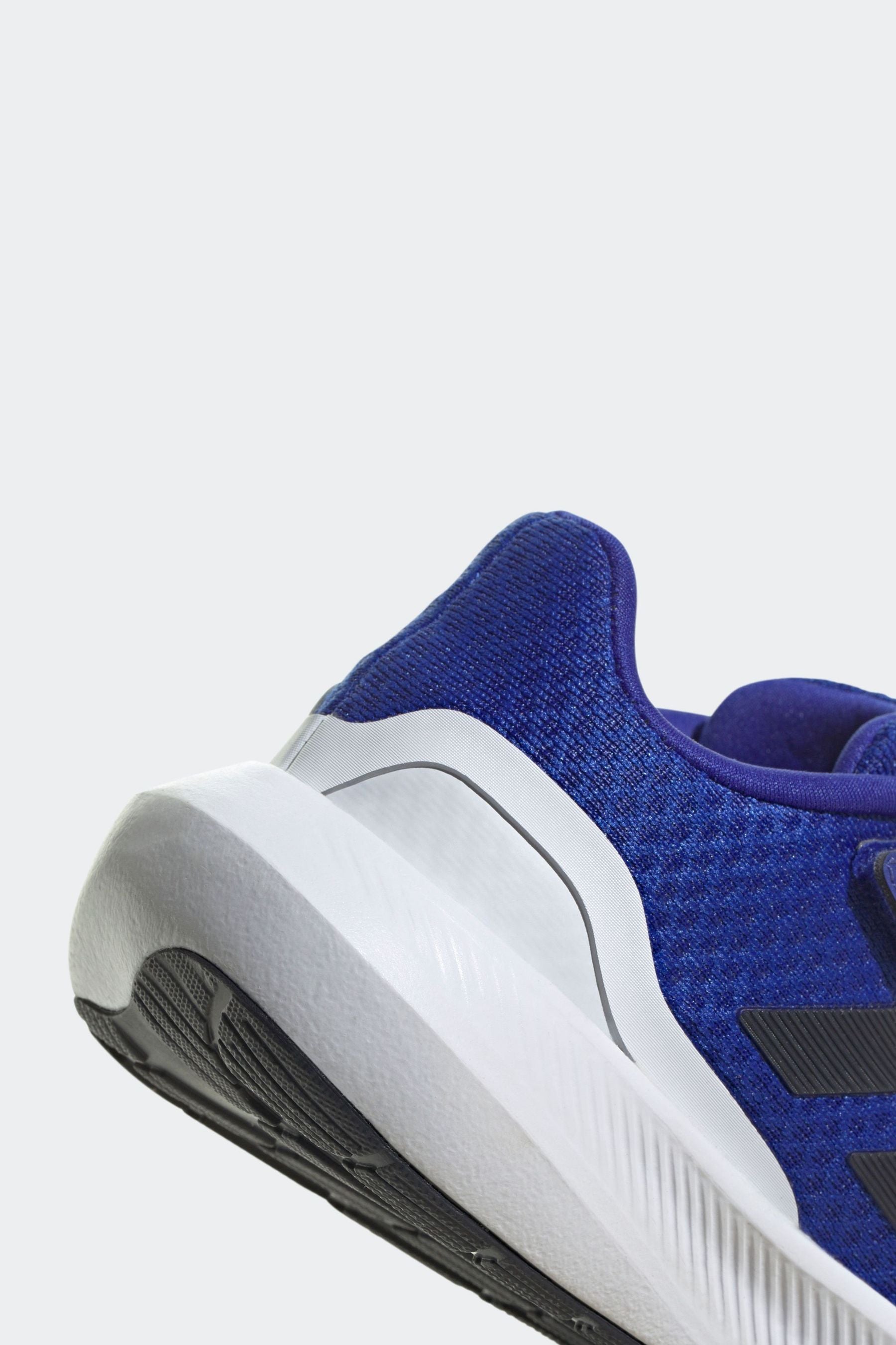 Blue adidas Sportswear Runfalcon 3.0 Elastic Lace Top Strap Trainers