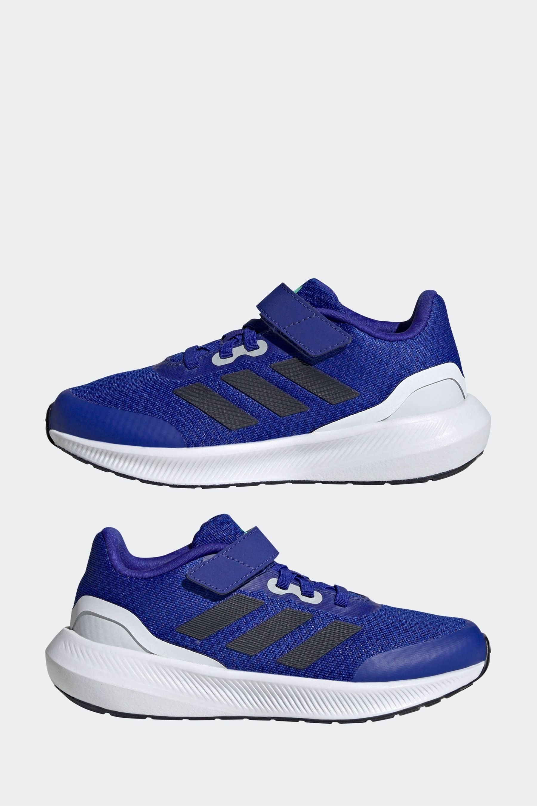 Blue adidas Sportswear Runfalcon 3.0 Elastic Lace Top Strap Trainers