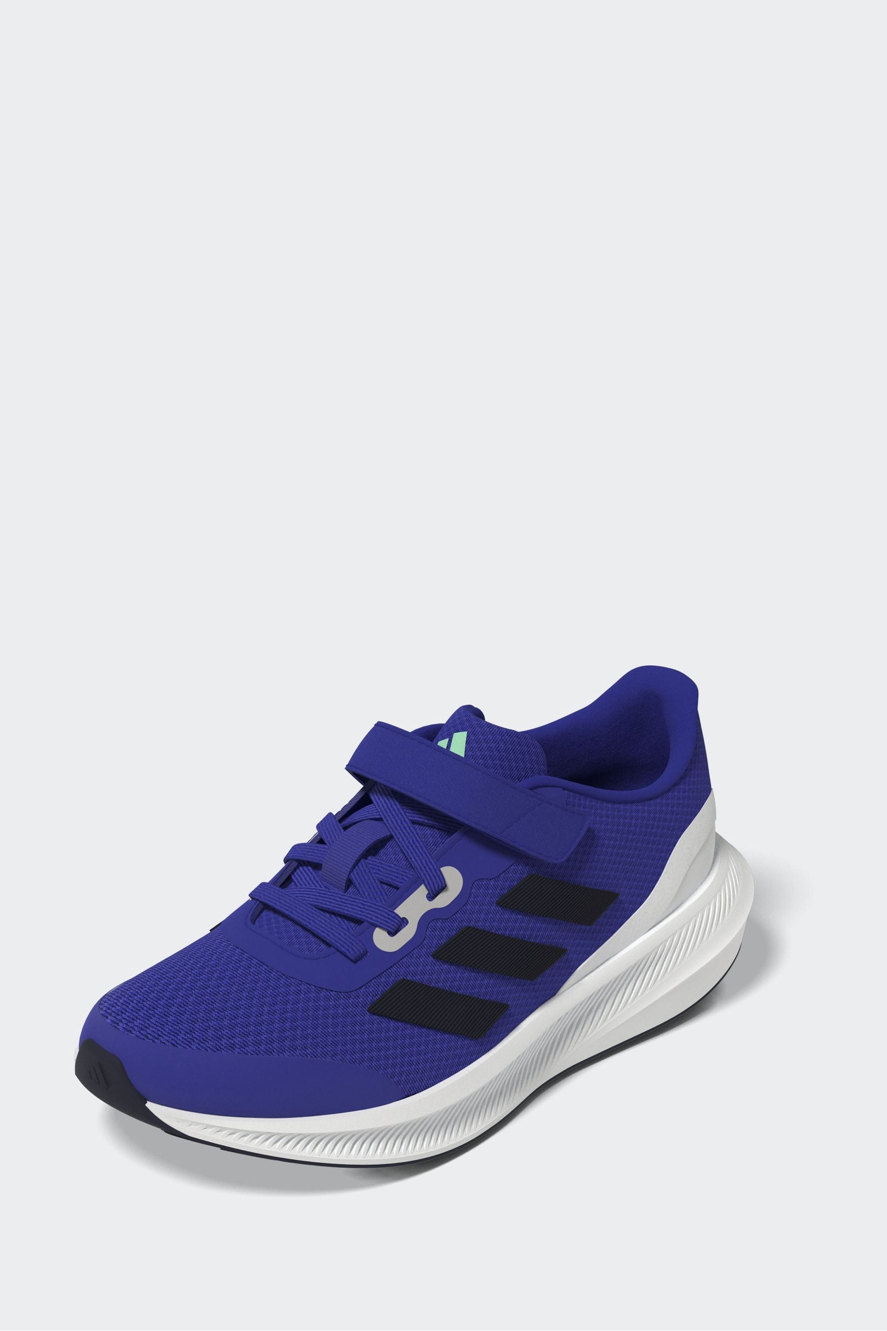 Blue adidas Sportswear Runfalcon 3.0 Elastic Lace Top Strap Trainers