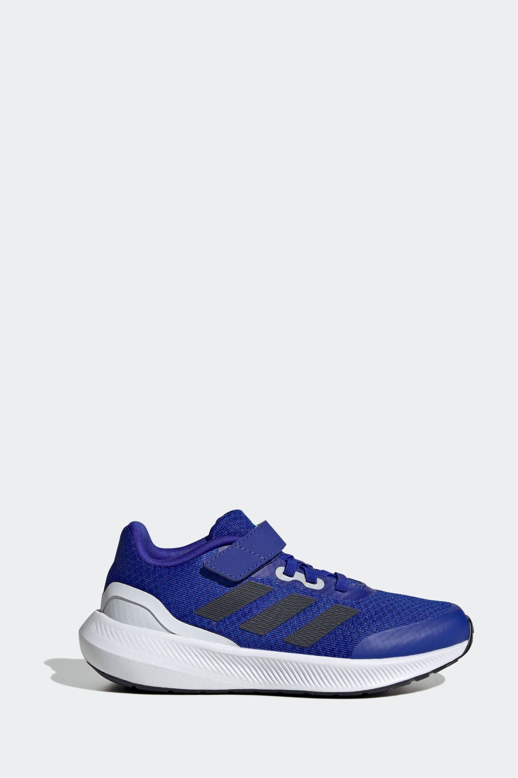 adidas Blue Sportswear Runfalcon 3.0 Elastic Lace Top Strap Trainers