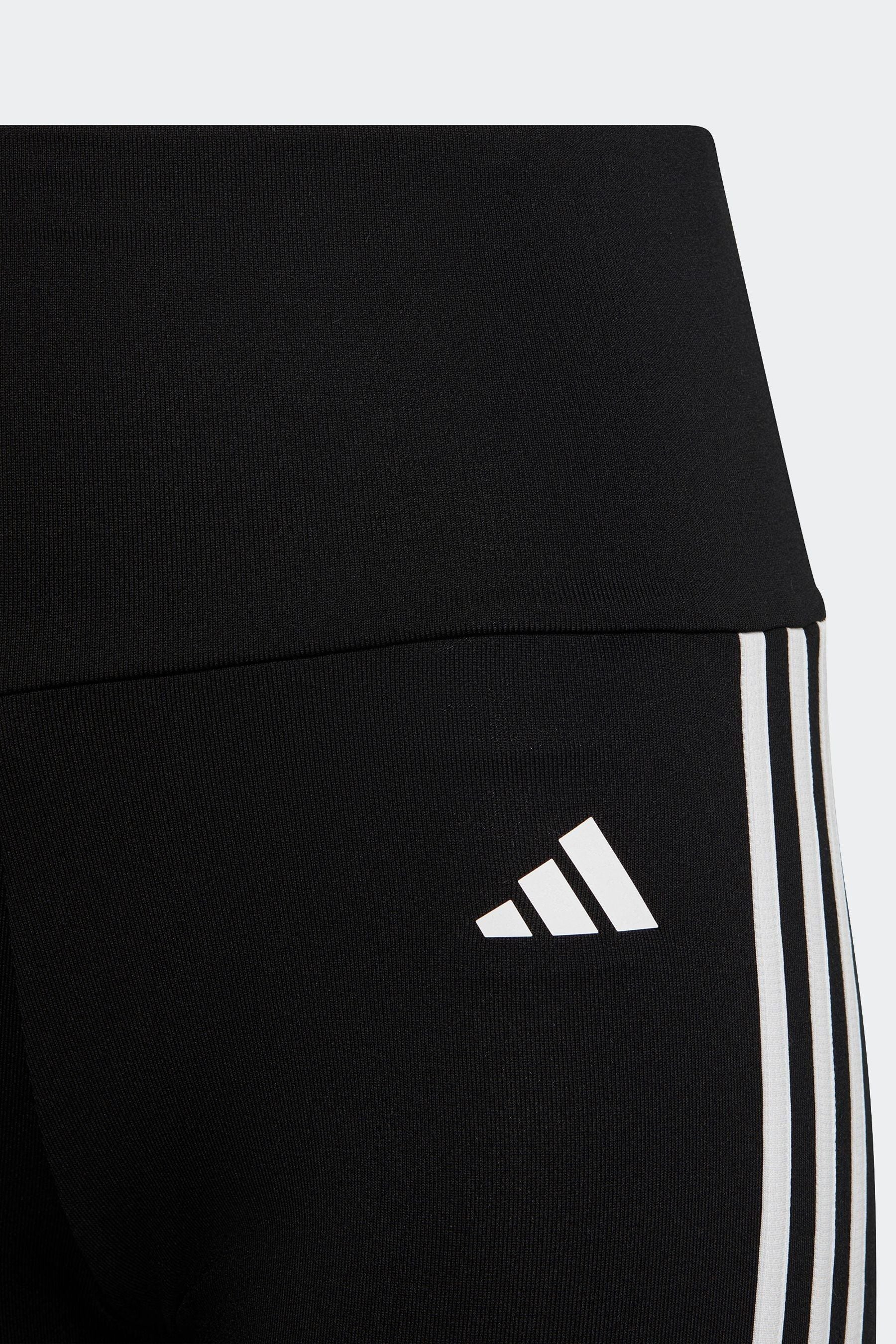 adidas Black Sportswear Essentials Aeroready 3-Stripes High Waisted Leggings