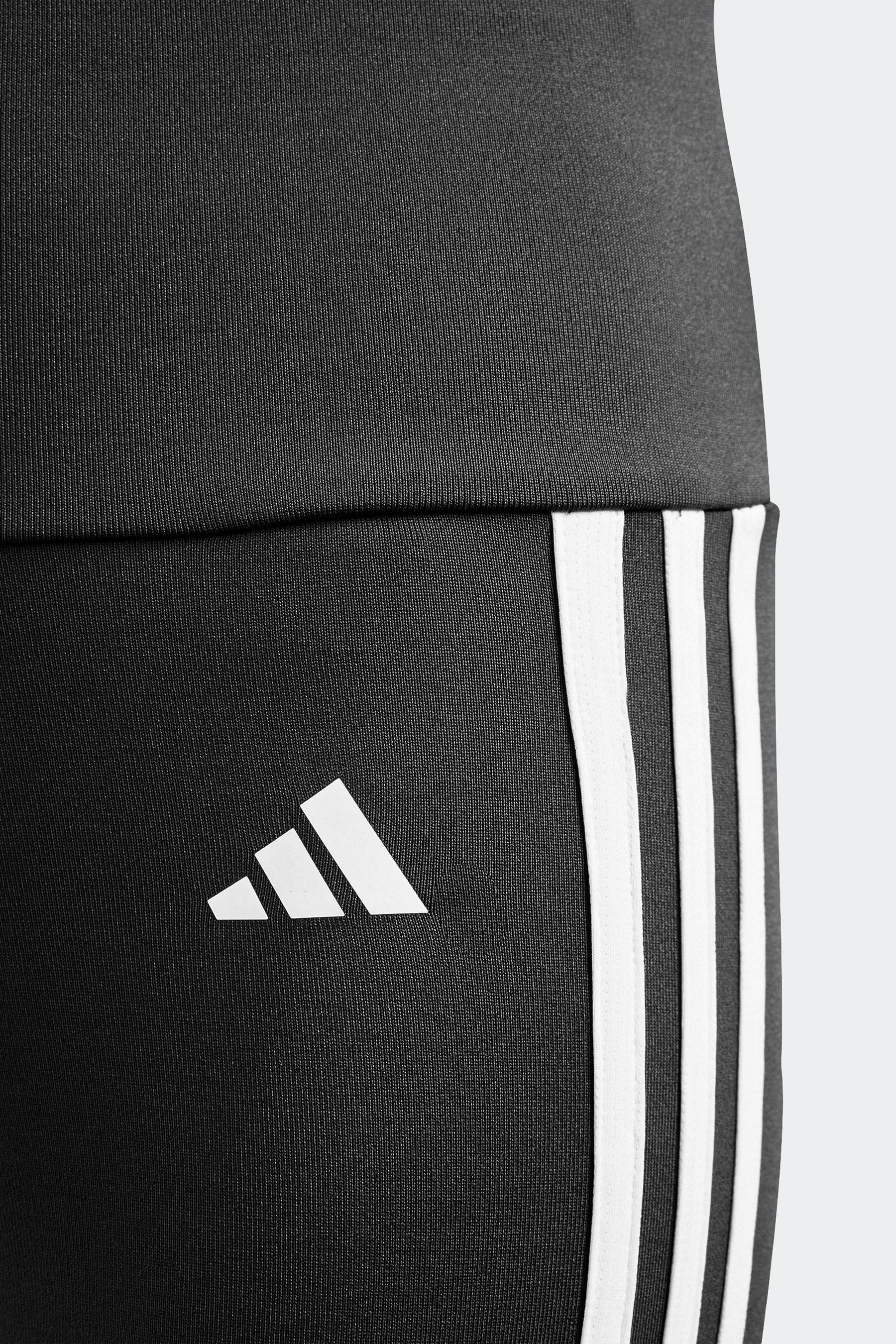 adidas Black Sportswear Essentials Aeroready 3-Stripes High Waisted Leggings