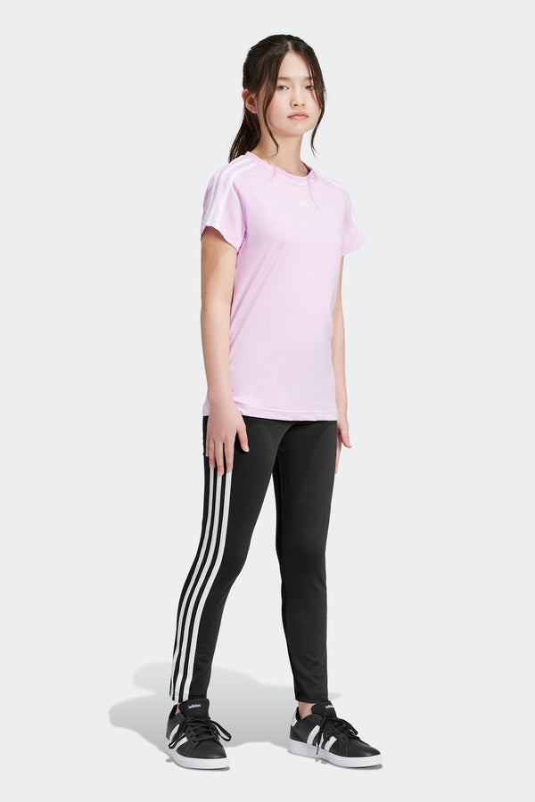 adidas Black Sportswear Essentials Aeroready 3-Stripes High Waisted Leggings