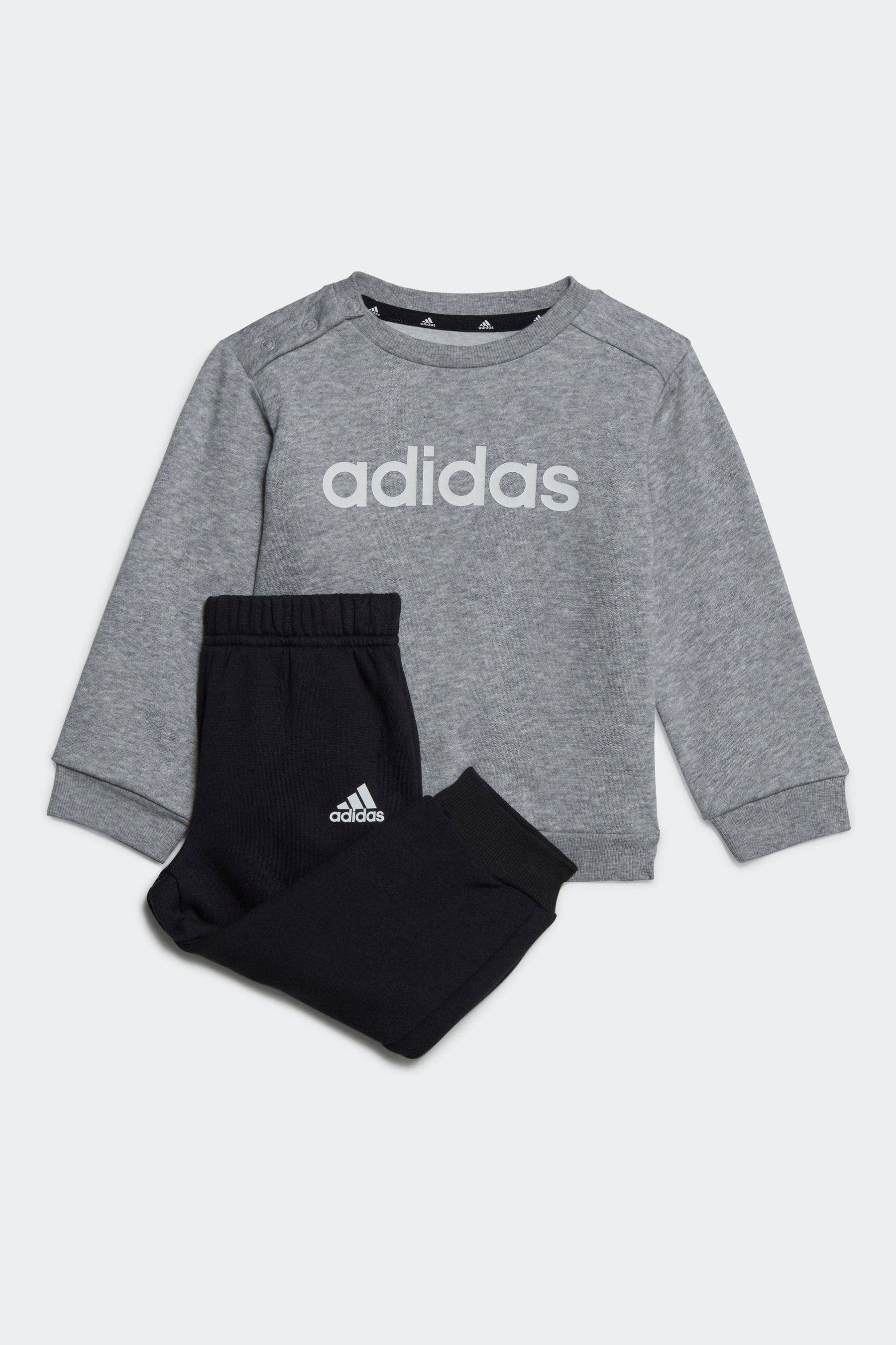 Grey adidas Infant Sportswear Essentials Lineage Joggers Set